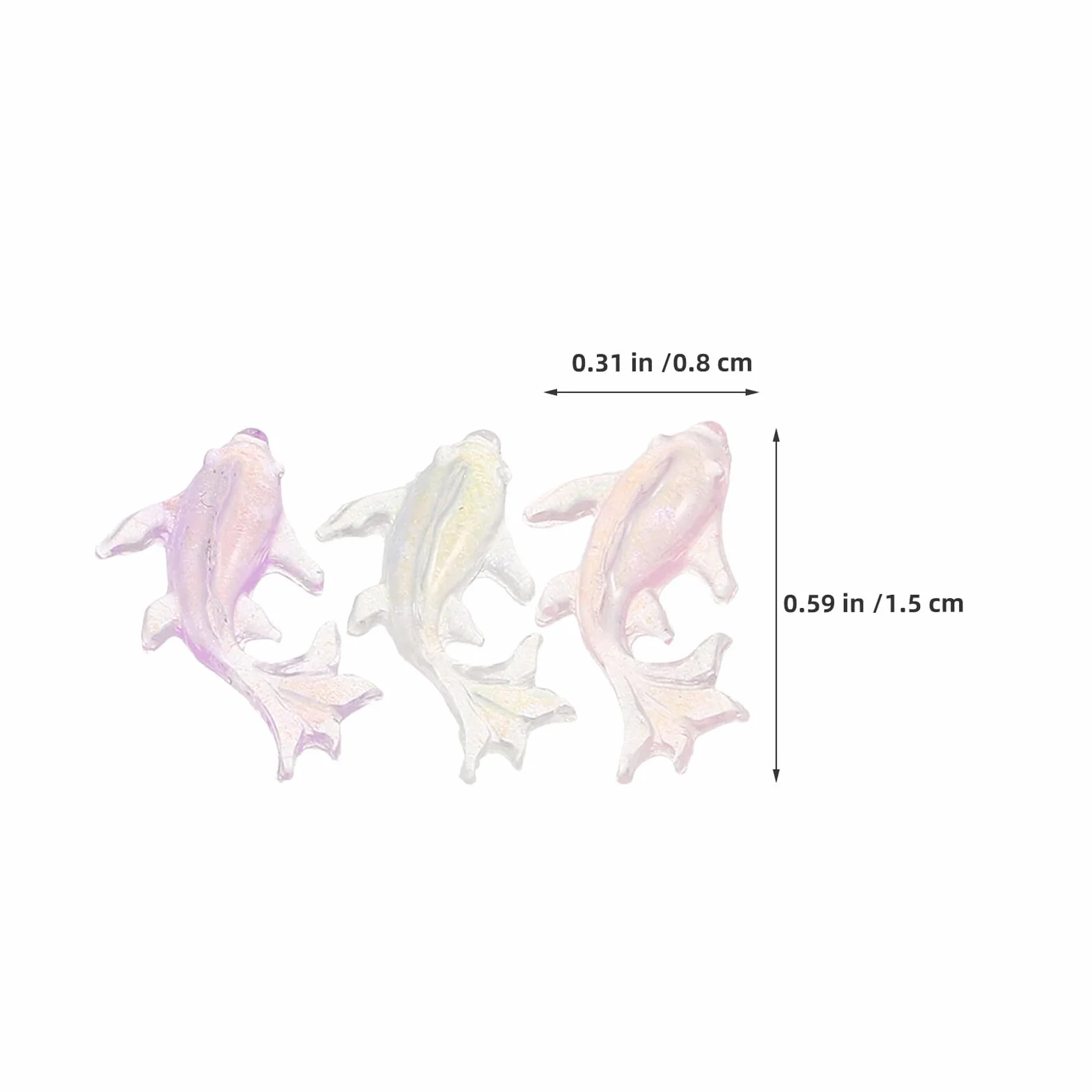 Figurines Miniatures en Résine Dauphin Homoyoyo 250 Pièces pour Nail Art Décoration