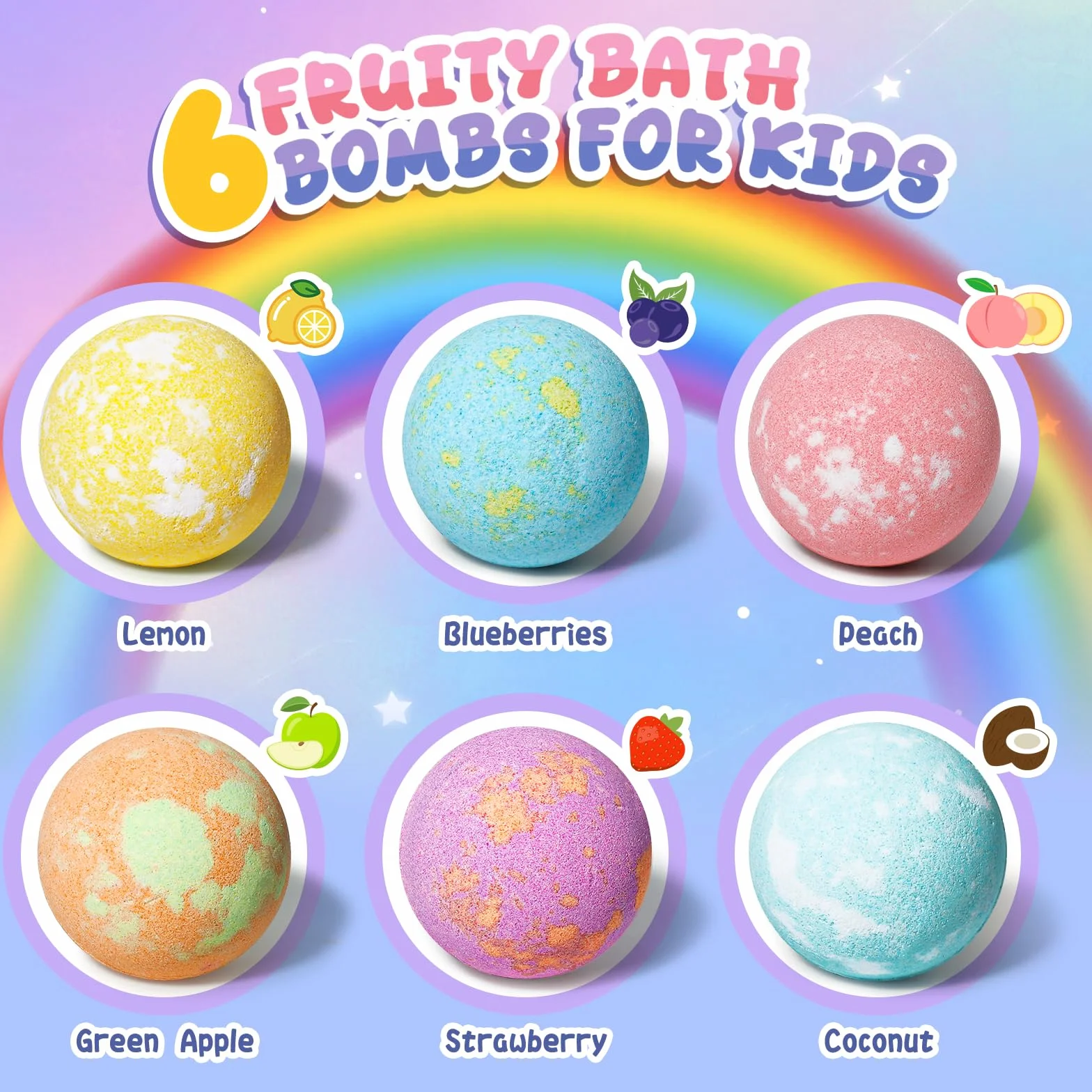 Bombe de Bain Enfant Licorne avec Surprise Jouet Cadeau Anniversaire 4-8 Ans