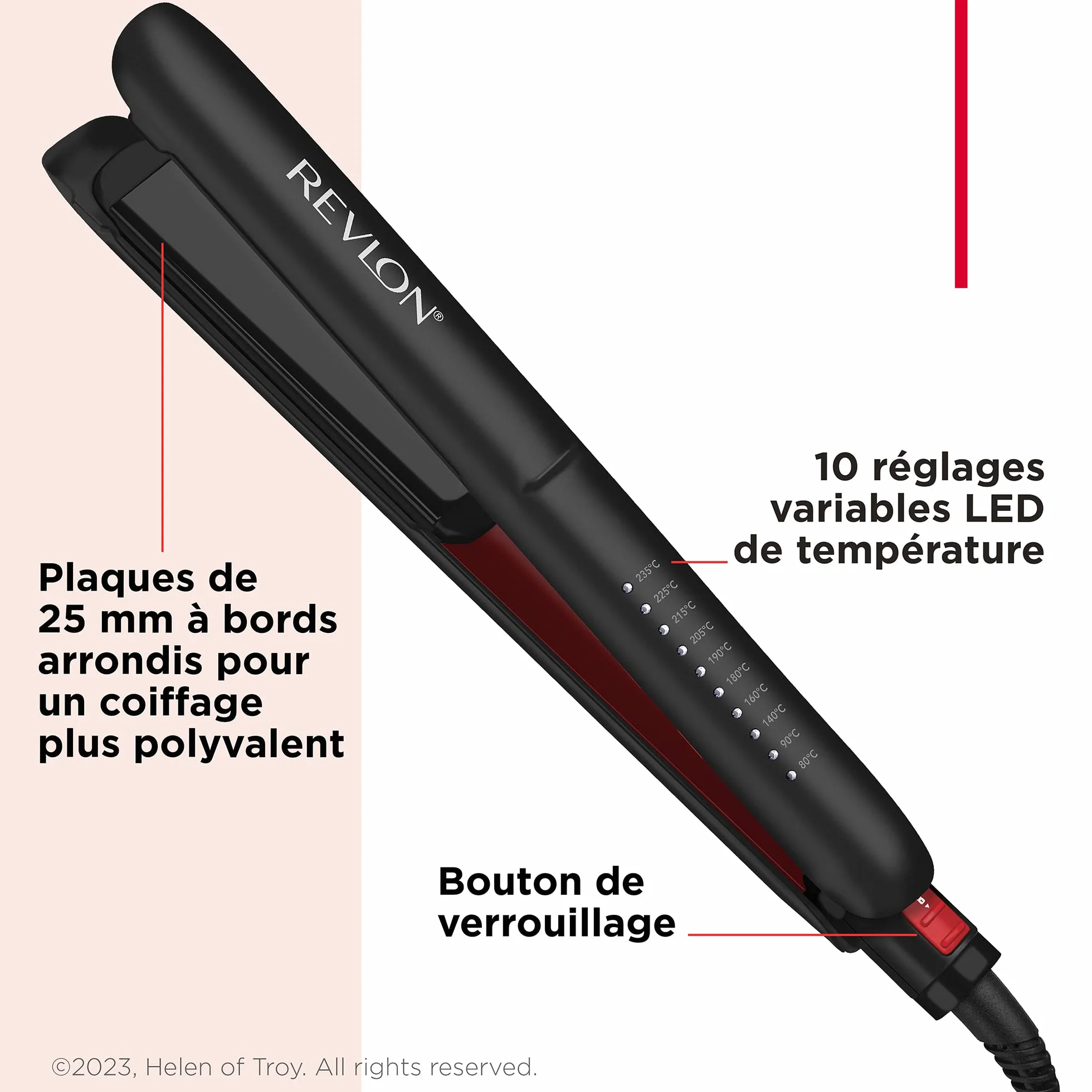 Revlon SmoothStay Lisseur 25mm infusé à l’huile de coco RVST2211P