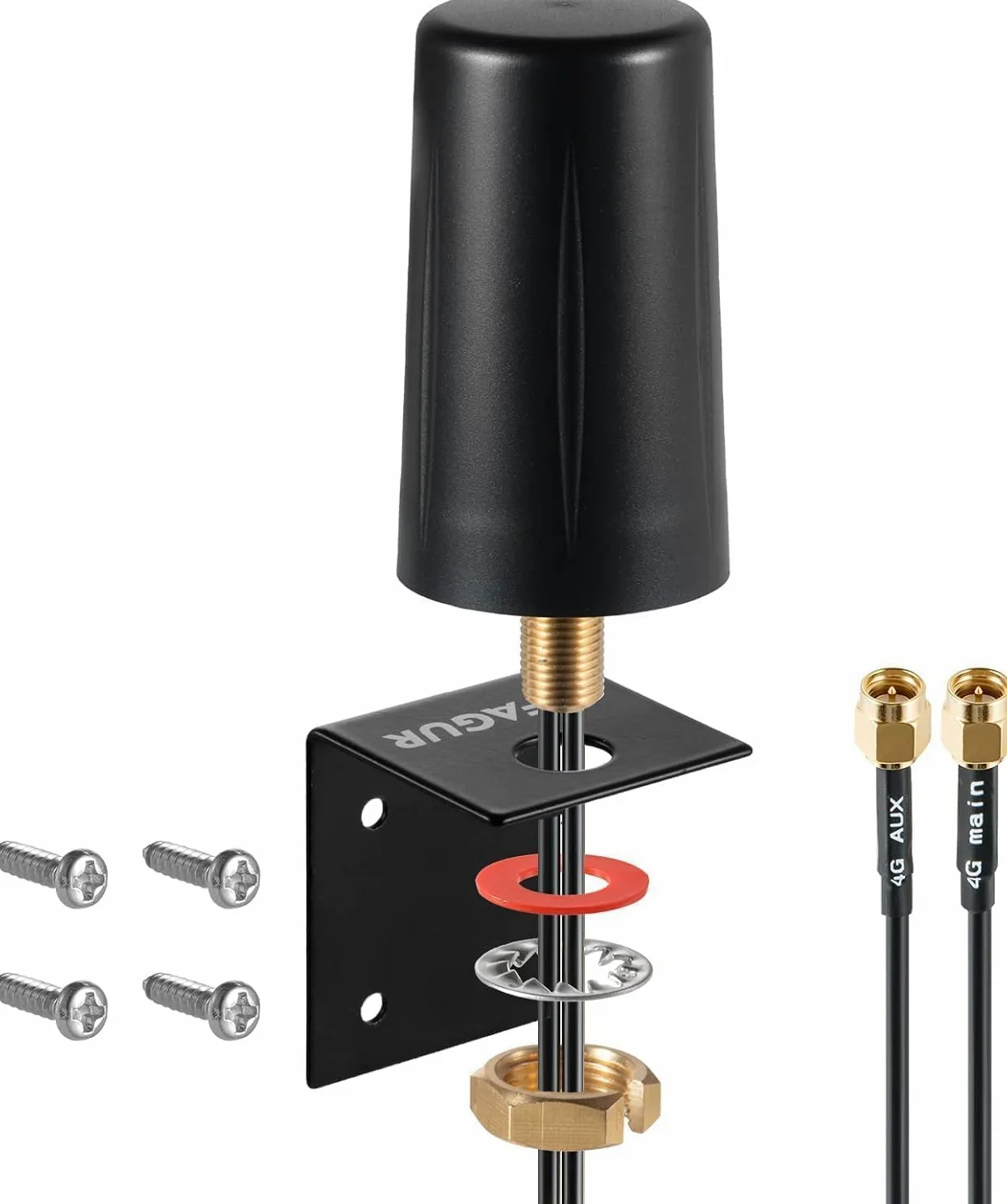 Antenne extérieure omnidirectionnelle 4G LTE 2 x 2 MIMO à profil bas compatible avec Huawei TP-Link 4G LTE Internet Hotspots, routeurs et passerelles Supaerial