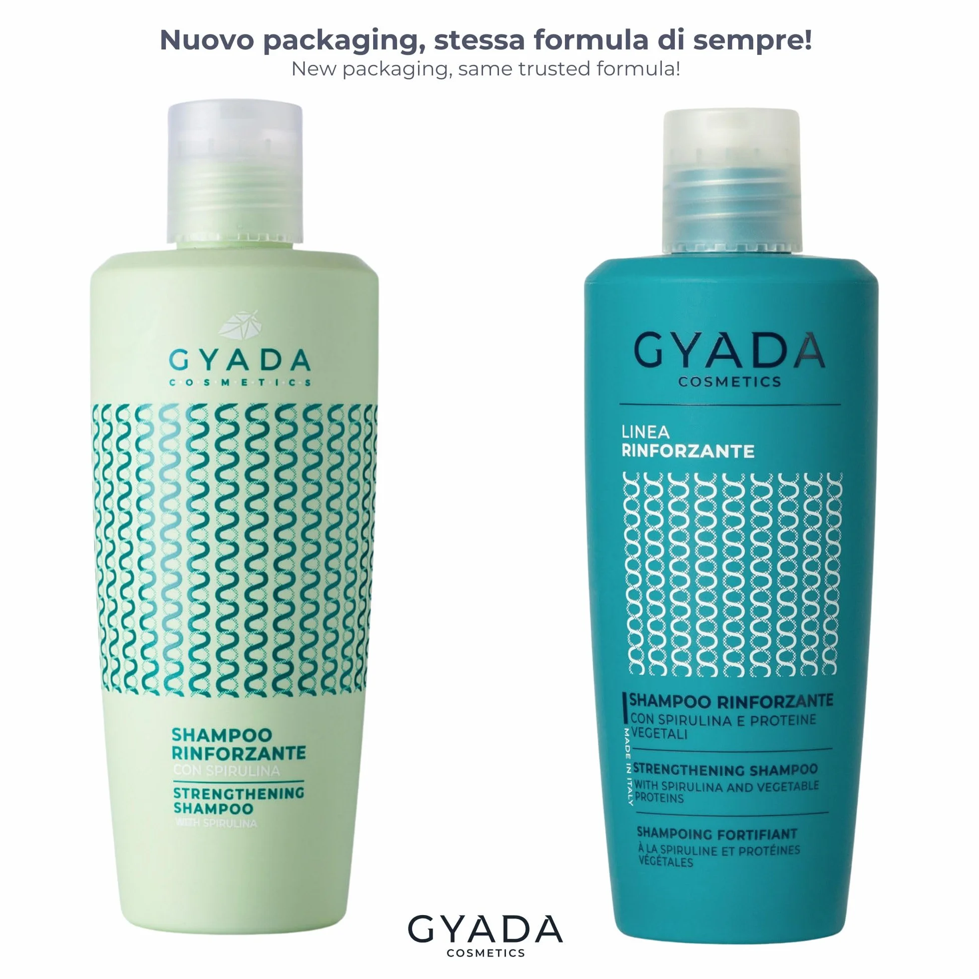 GYADA COSMETICS Shampooing fortifiant à la spiruline cheveux cassants clairsemés 250 ml