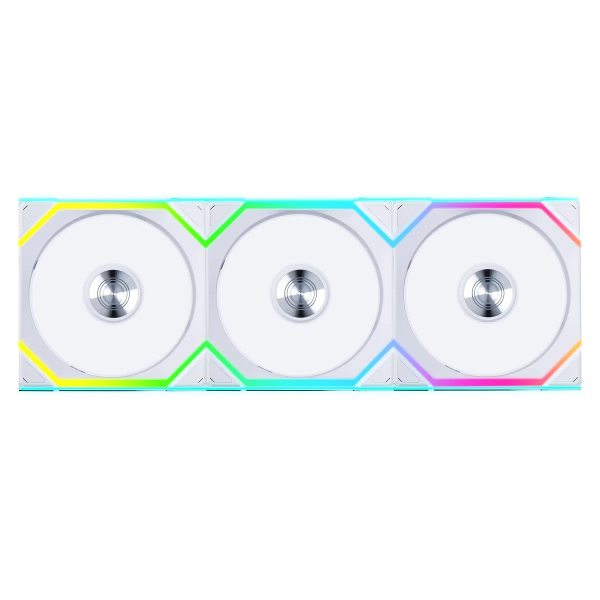 Lian Li UNI FAN SL Wireless ARGB PWM Lüfter, 3er-Pack inkl. Controller - Reverse Blade, 120 mm, weiß