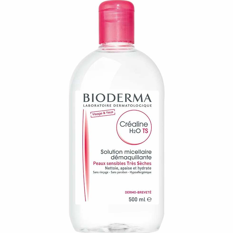 TS H2O Solution Micellaire Créaline 500 ml Peaux Sèches