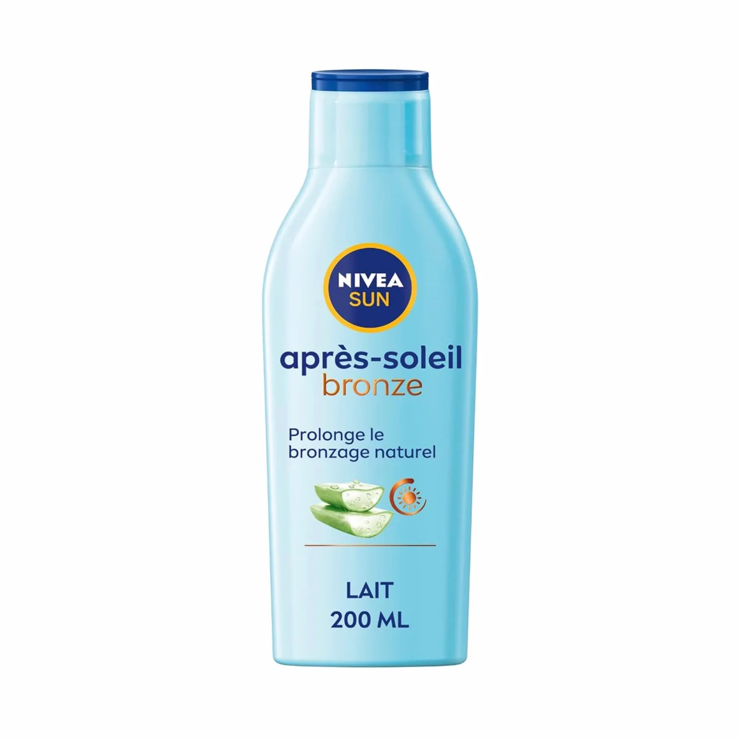 NIVEA SUN Lait Après Soleil Bronze Prolongateur De Bronzage Hydrate 48H Aloe Vera Bio 200 ml
