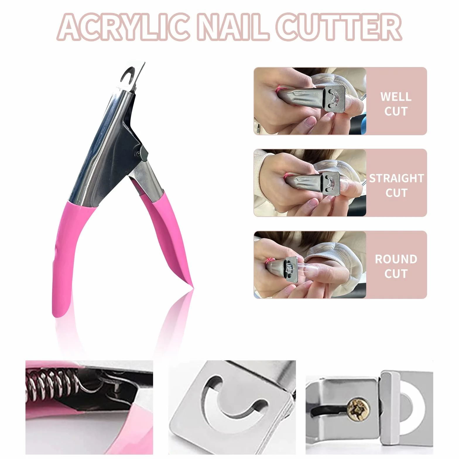 Kit Capsule Ongle Americaine 600 Pcs Ongles à Presser Transparents Lampe UV Colle Pour Extension Acrylique