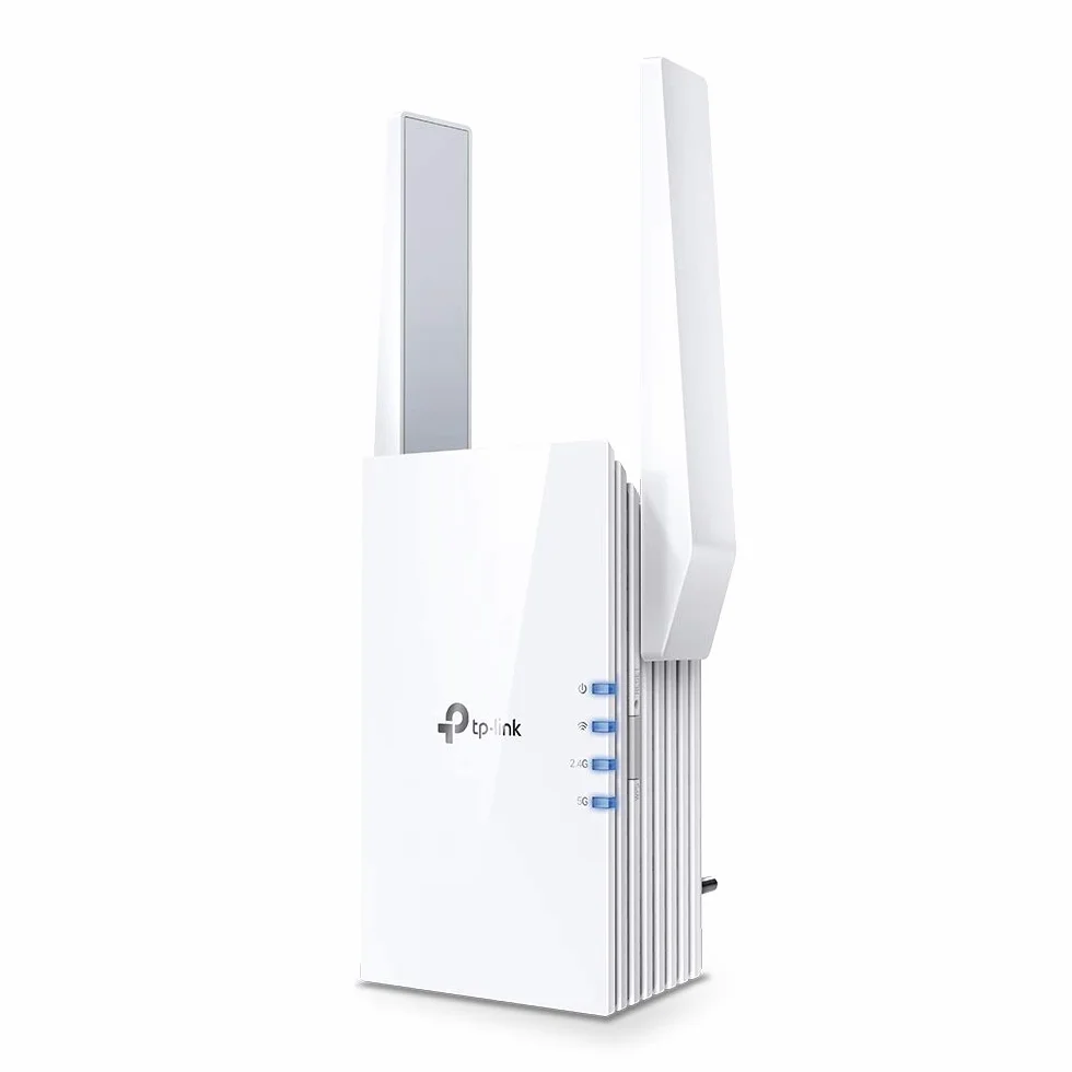 TP-Link Répéteur WiFi 6 RE605X, Amplificateur WiFi AX1800 Mbps, Port Ethernet Gigabit, Repeteur WiFi Puissant, Compatible avec Les Box Internet, Profitez sans Changer Votre Box