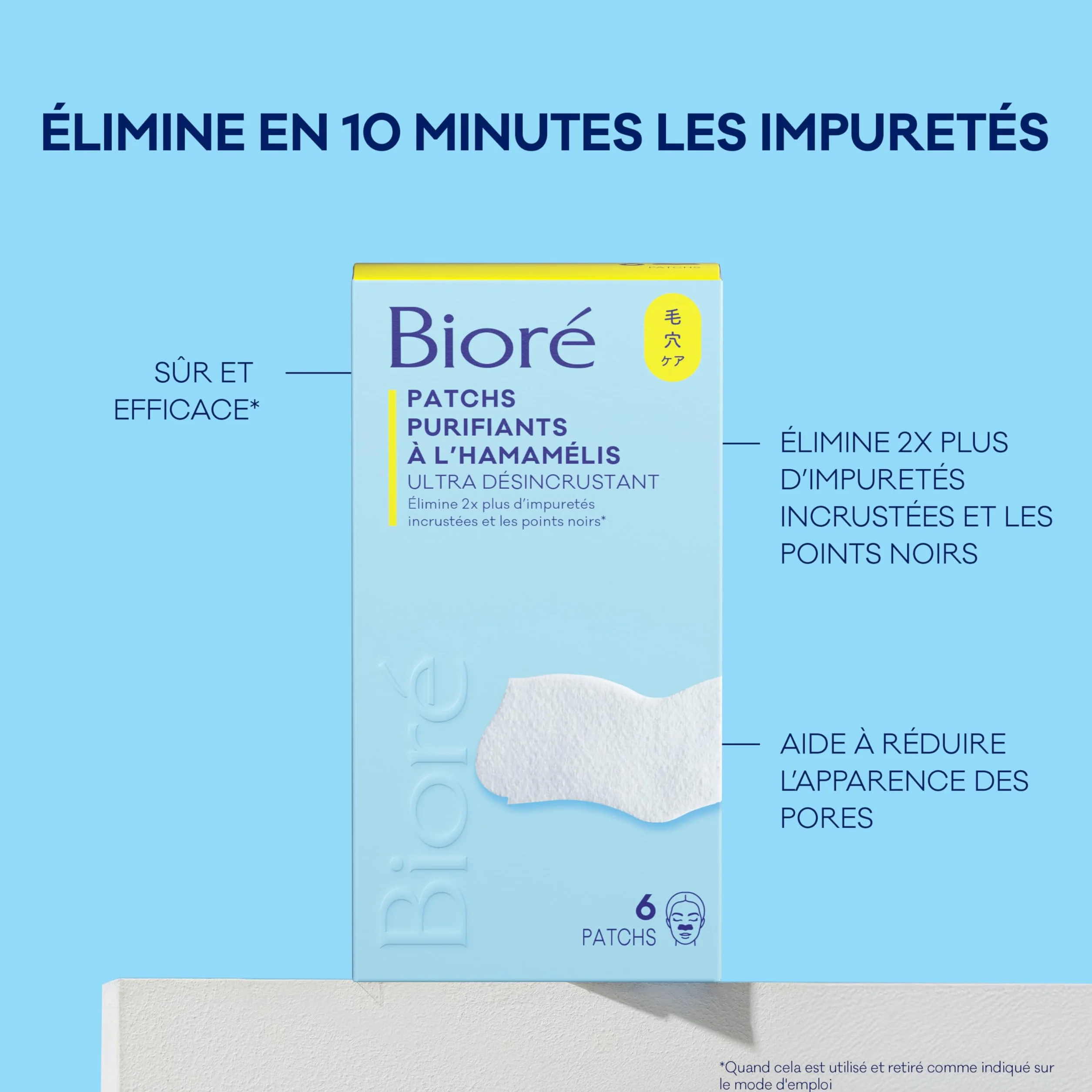 Biore Patchs Ultra Purifiants à l'Hamamélis