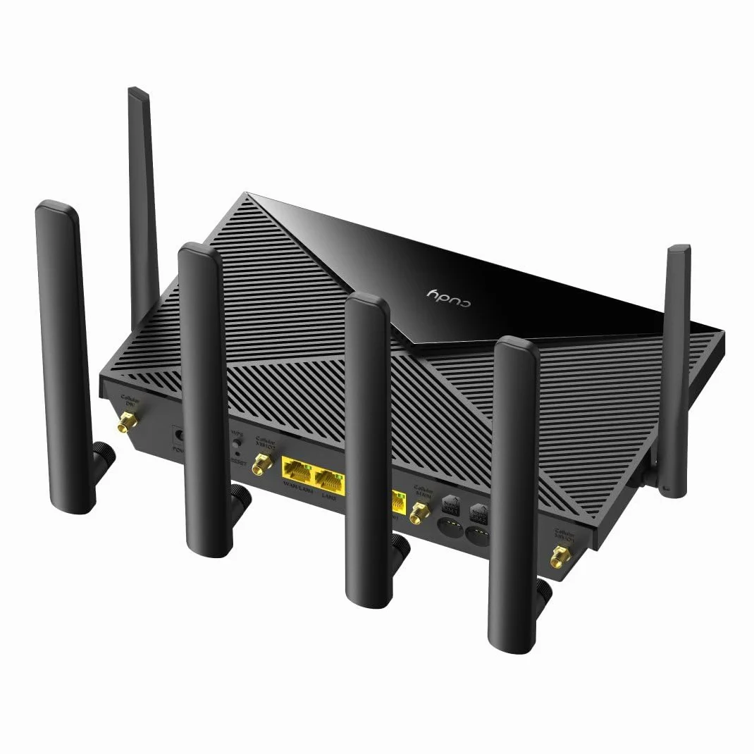 Cudy Routeur WiFi 4G LTE Cat 12, routeur Modem LTE, routeur cellulaire Double SIM 4G, Wi-FI Double Bande AC1200, 4 Ports Gigabit, OpenVPN, WireGuard, Verrouillage de Bande, TTL, à la Commande, LT12