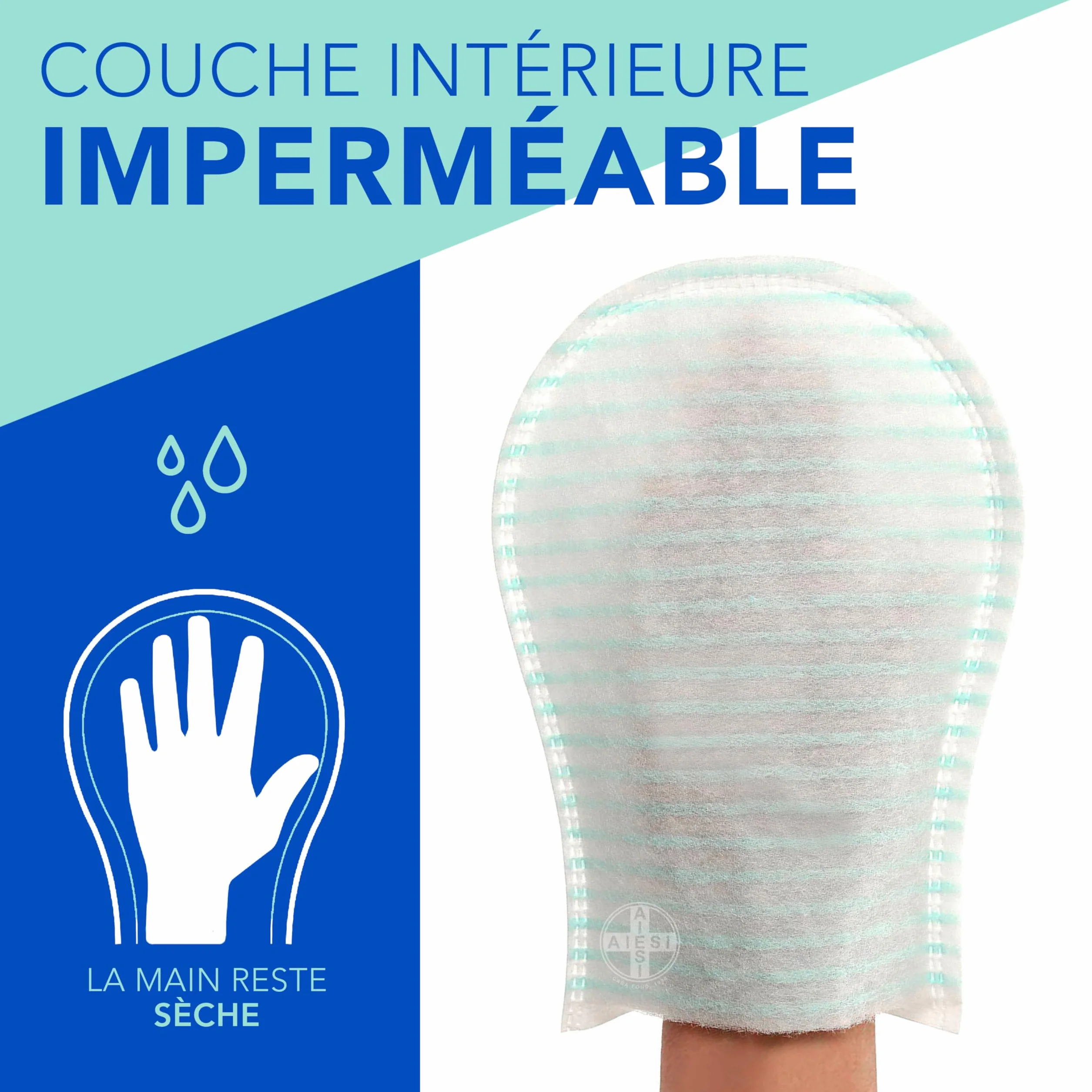 Gants de toilette jetables avec savon imperméable éponge douce Paquet de 100 pièces