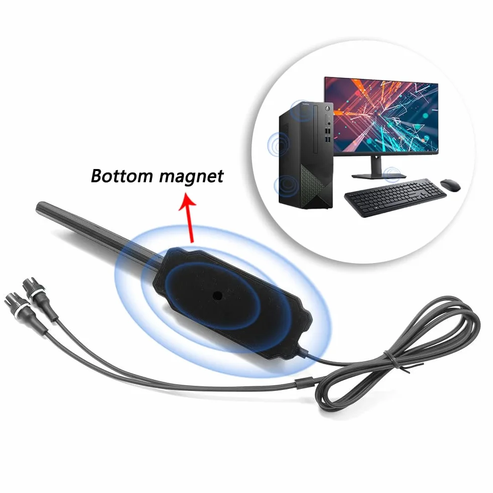 JINTAI Antenne WiFi 7 pour Gigabyte Z890 AORUS Elite, X870E AORUS Master, B860M Gaming X, B850M AORUS Elite, B550M, B650E, TRX50, W790 AI TOP, antenne de base magnétique 5,8 Gbit/s, faible latence