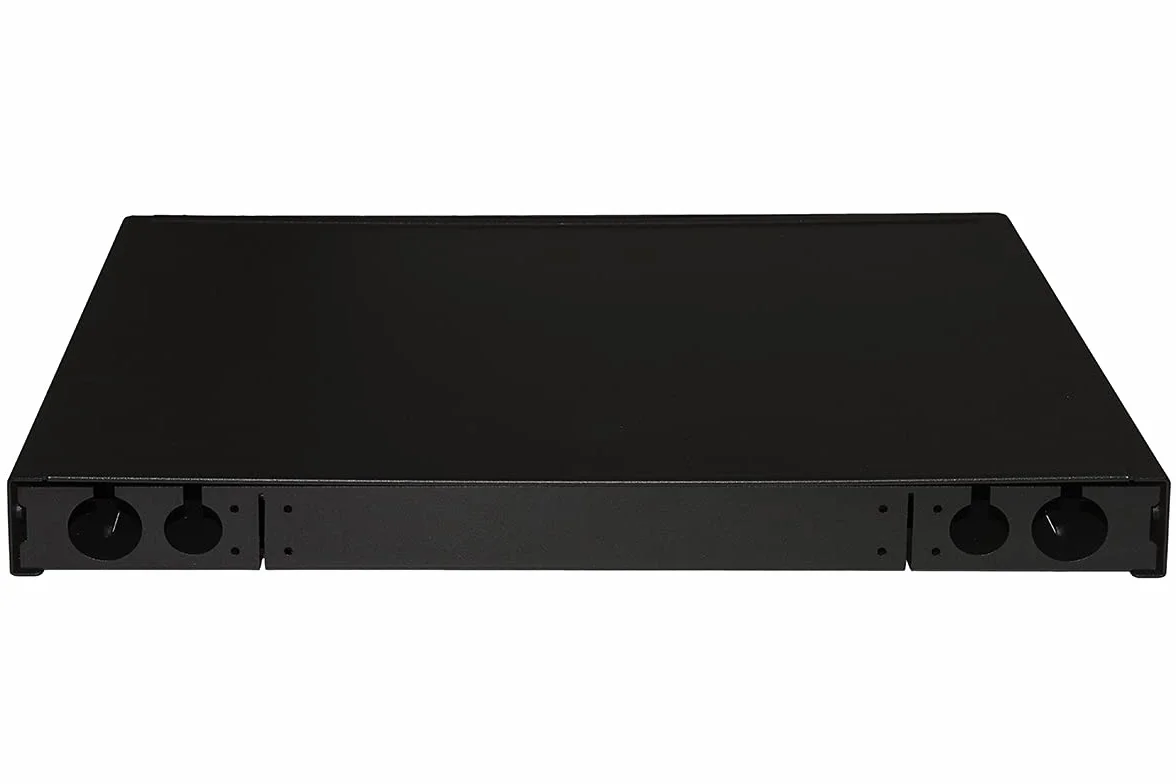 LINK LK24FOLC3 Panneau Fibre Optique 19" avec 24 adaptateurs LC Duplex Om3 Profondeur 250 mm Noir
