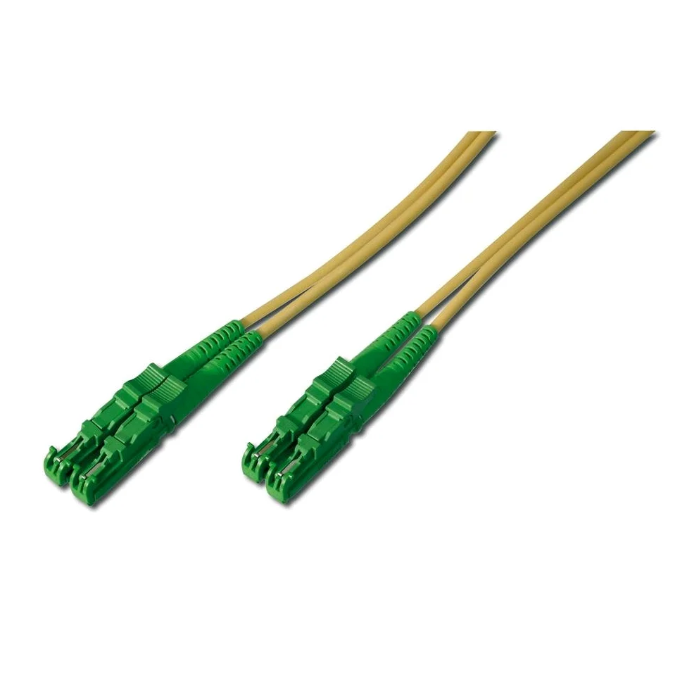 DIGITUS AL-9E2000-01I – Câble À Fibre Optique OS2 – 1 m – E2000 (APC) à E2000 (APC) – Câble Fibre Optique Duplex – 1/10 Gbit/s – SM Monomode LAN – Type De Fibre : 9/125 – Jaune (Yellow)