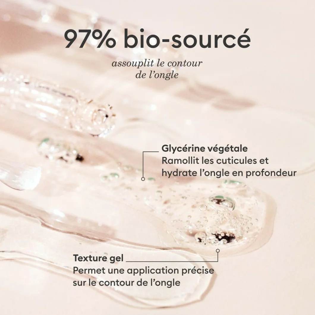 Manucurist Émollient Efficace Ongles et Cuticules Gel 9-Free 97% Bio-Sourcé Fabriqué en France 15ml