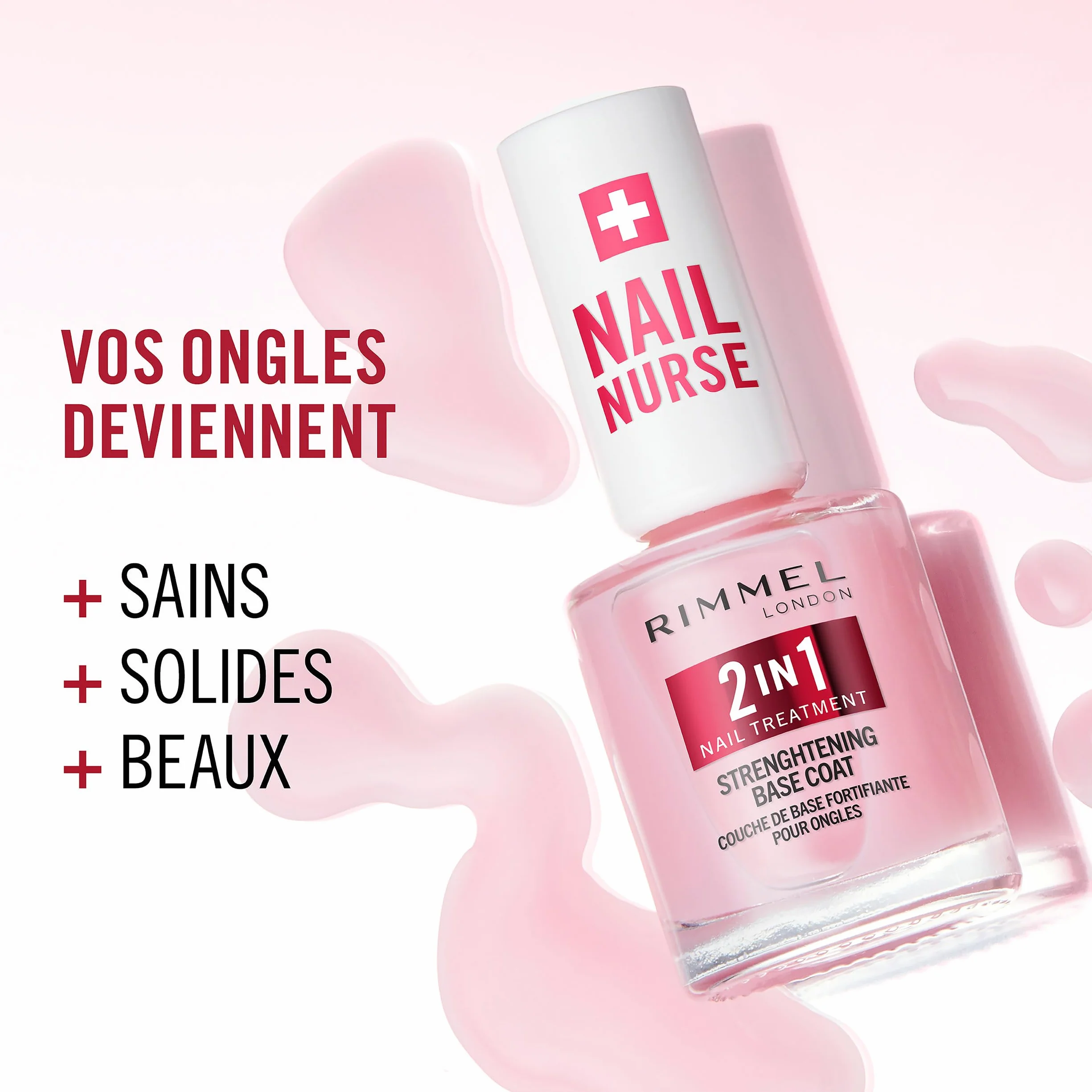 Rimmel London Nail Nurse 2 in 1 Base Coat & Strengthener