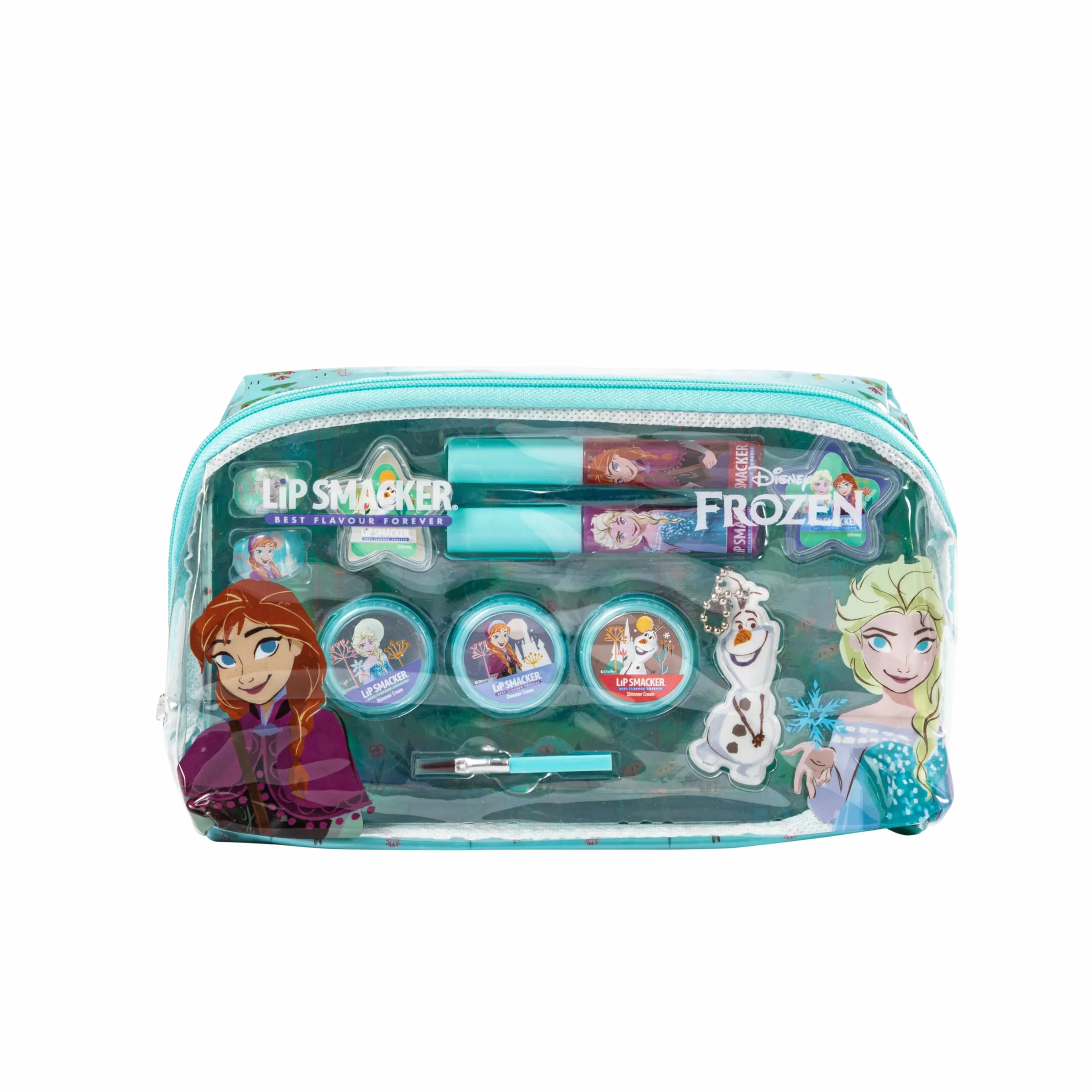 Lip Smacker Frozen Trousse Maquillage Essentielle pour Petite Fille avec Brillant à Lèvres et Ombres à Paupières