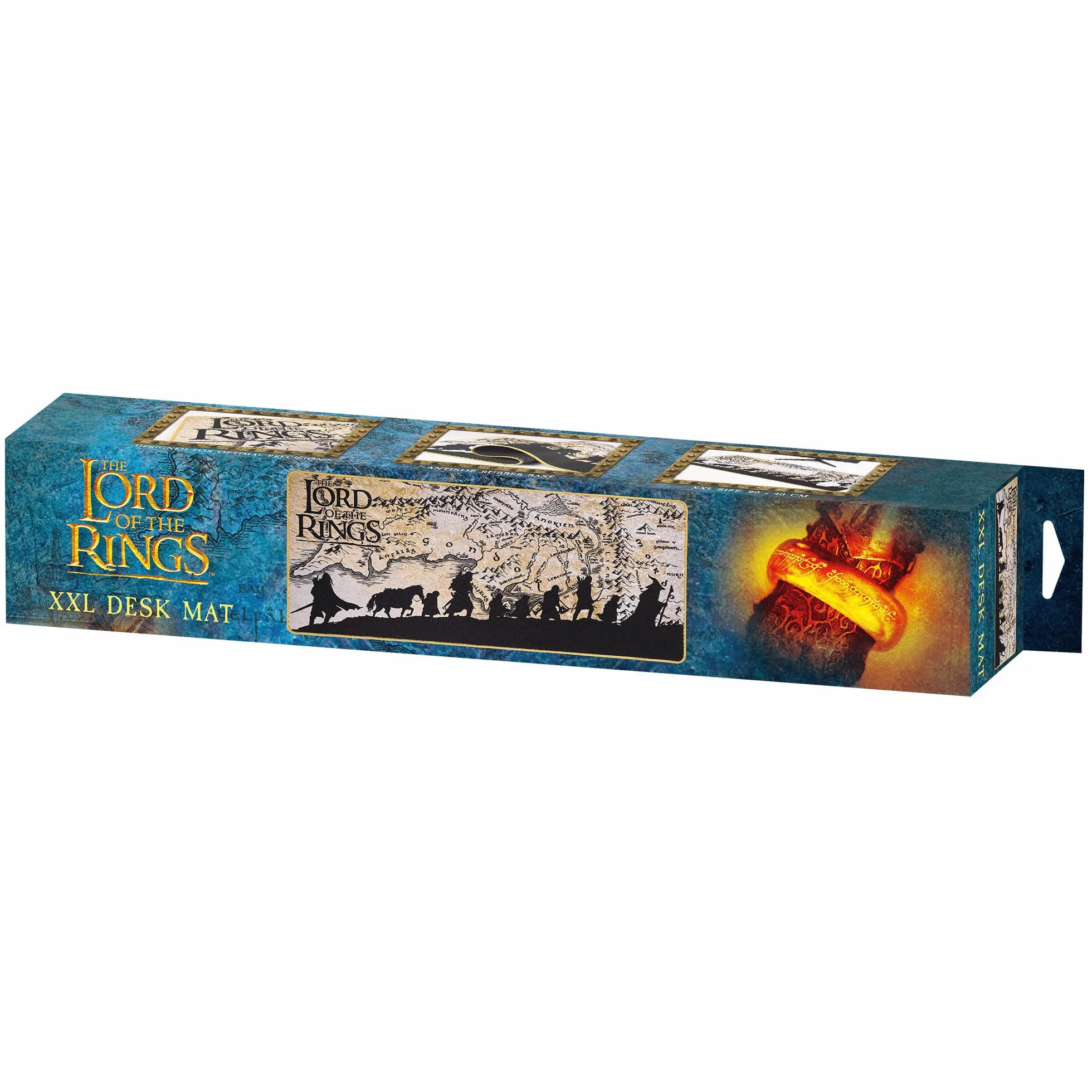 Subsonic Tapis de Souris XXL LOTR 90x40 cm, sous Main Surface Lisse Optimisée pour Capteurs, Base Antidérapante, Bords Cousus