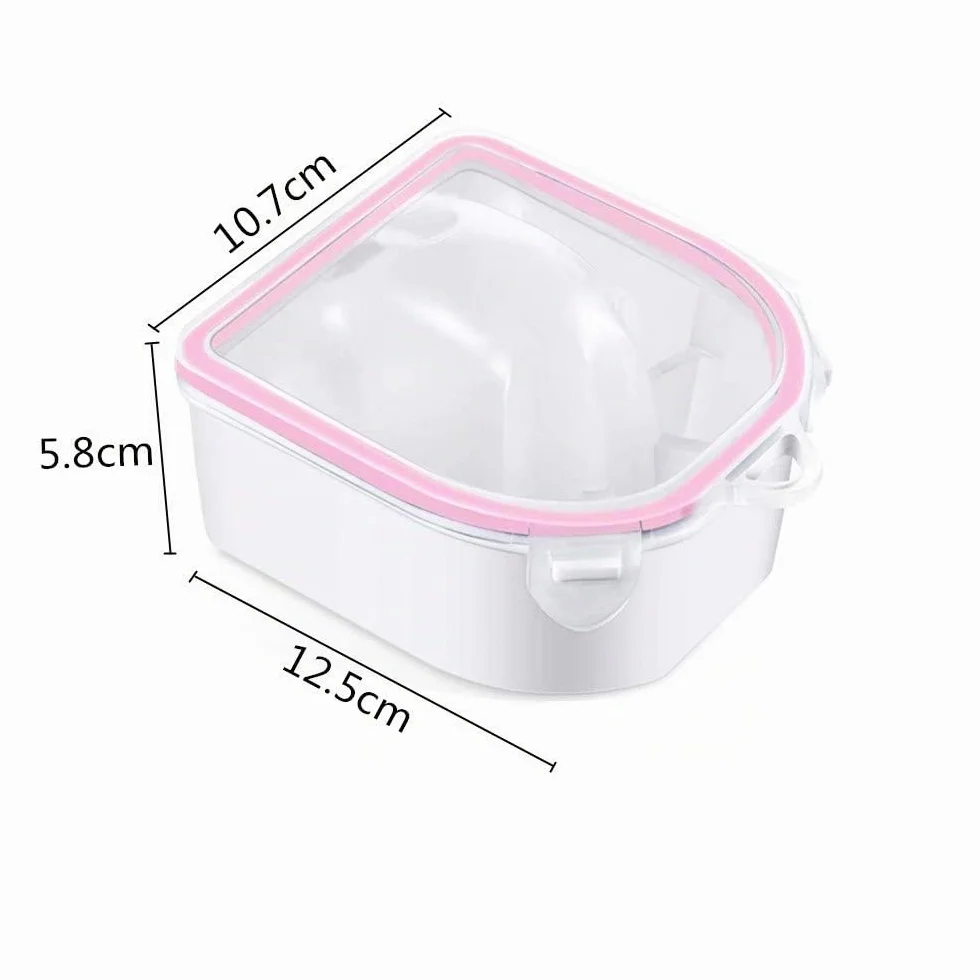Lot de 2 bols de trempage pour ongles - Rose - Pour nail art, manucure, spa