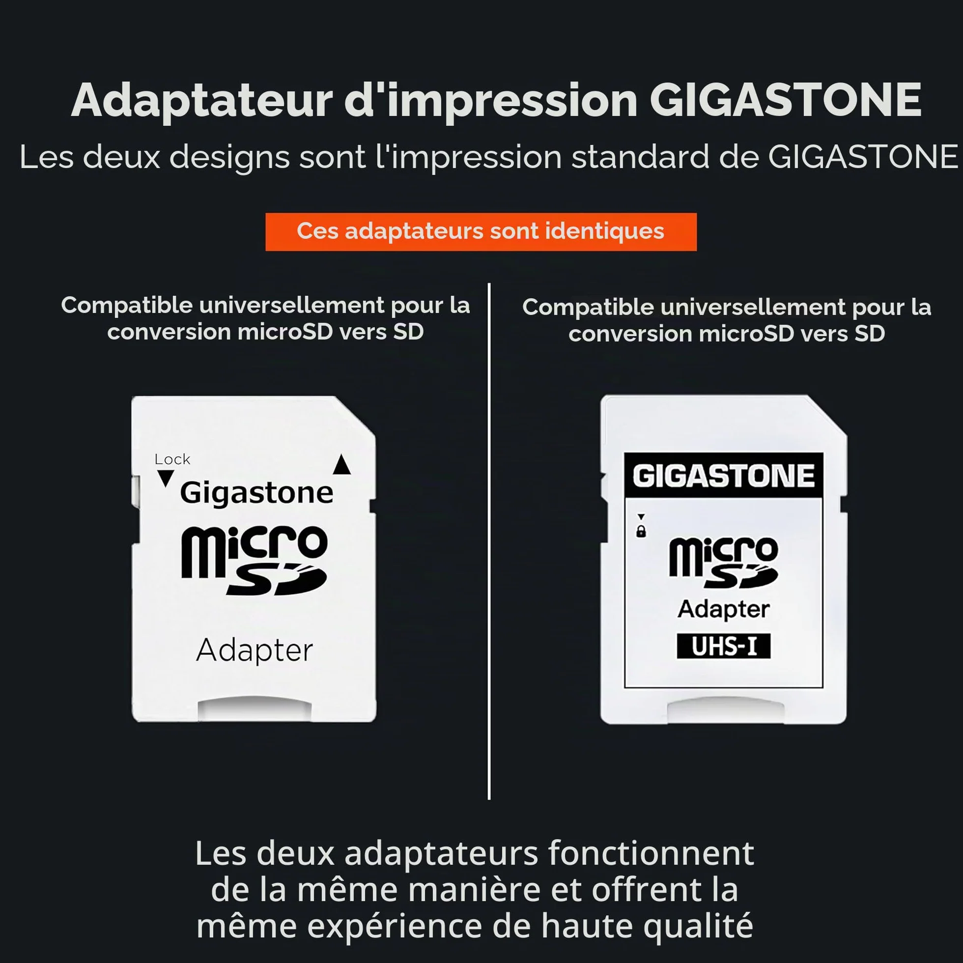 GIGASTONE Carte Mémoire 32 Go Lot de 5, Micro SDHC U1 90 Mo/s pour Caméra GoPro Drone