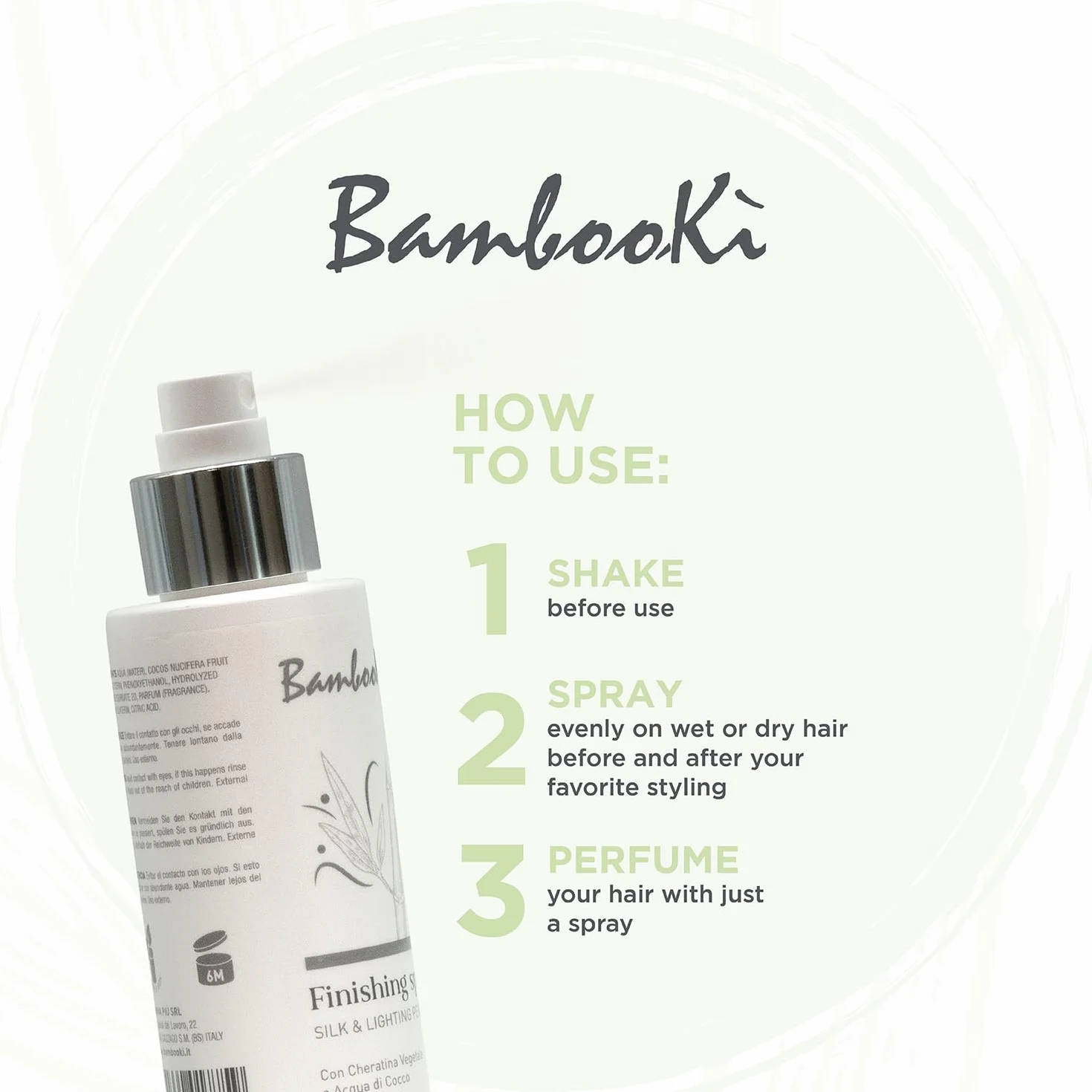 Parfum pour Cheveux Professionnel Silk & Lightning BambooKì, Brume 100 ml