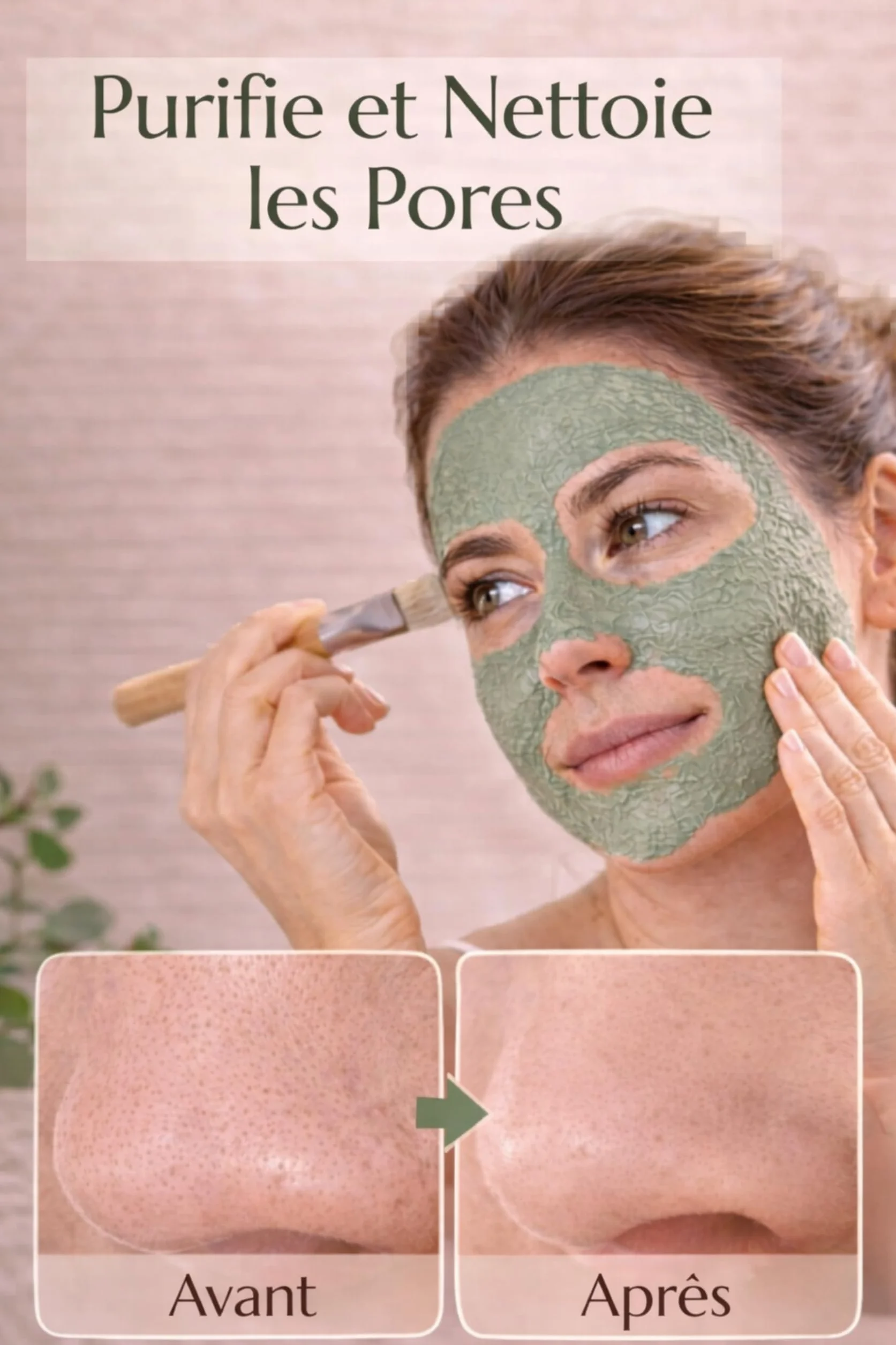 Argile Verte Ultra Ventilée Montmorillonite en Poudre Masque Visage Purifiant Peaux Grasses Soin Cheveux Détox Nettoyage Pores