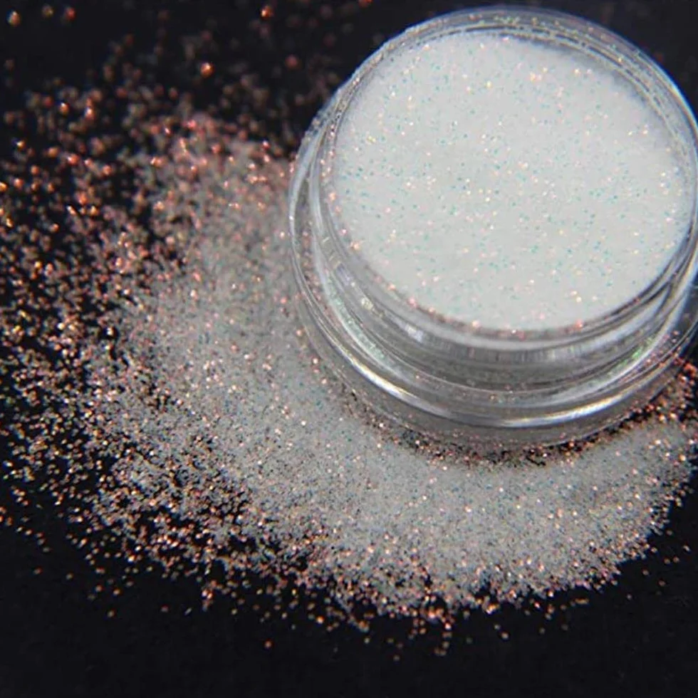Poudre de pigment pour ongles paillettes holographiques brillantes effet sucre 1 boîte