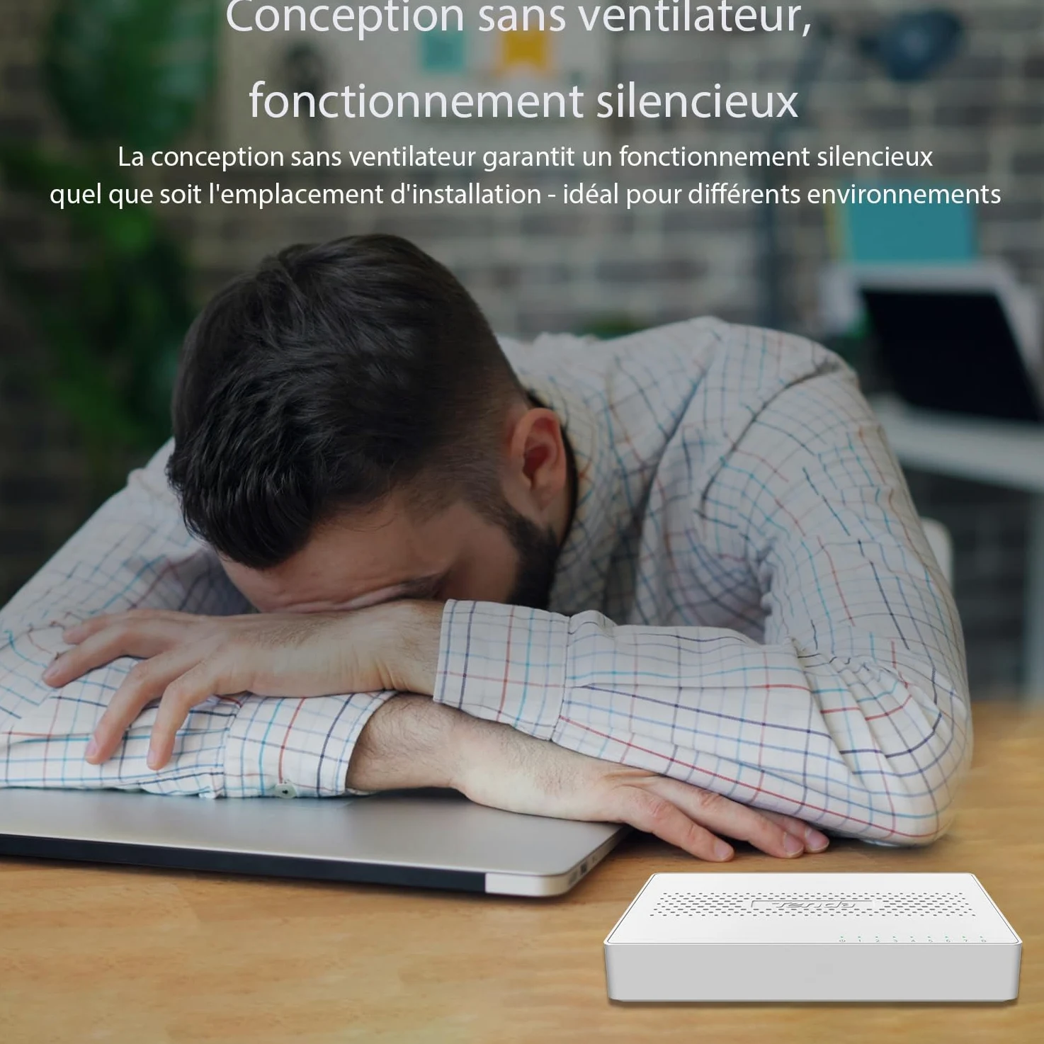 Tenda Switch Ethernet 2.5Gbps, 8 Ports Switch 2.5 Gigabit, Unmanaged, Compatible avec 100/1000/2500Mbps pour PC NAS, Plug-and-Play, sans Ventilateur (SE108)