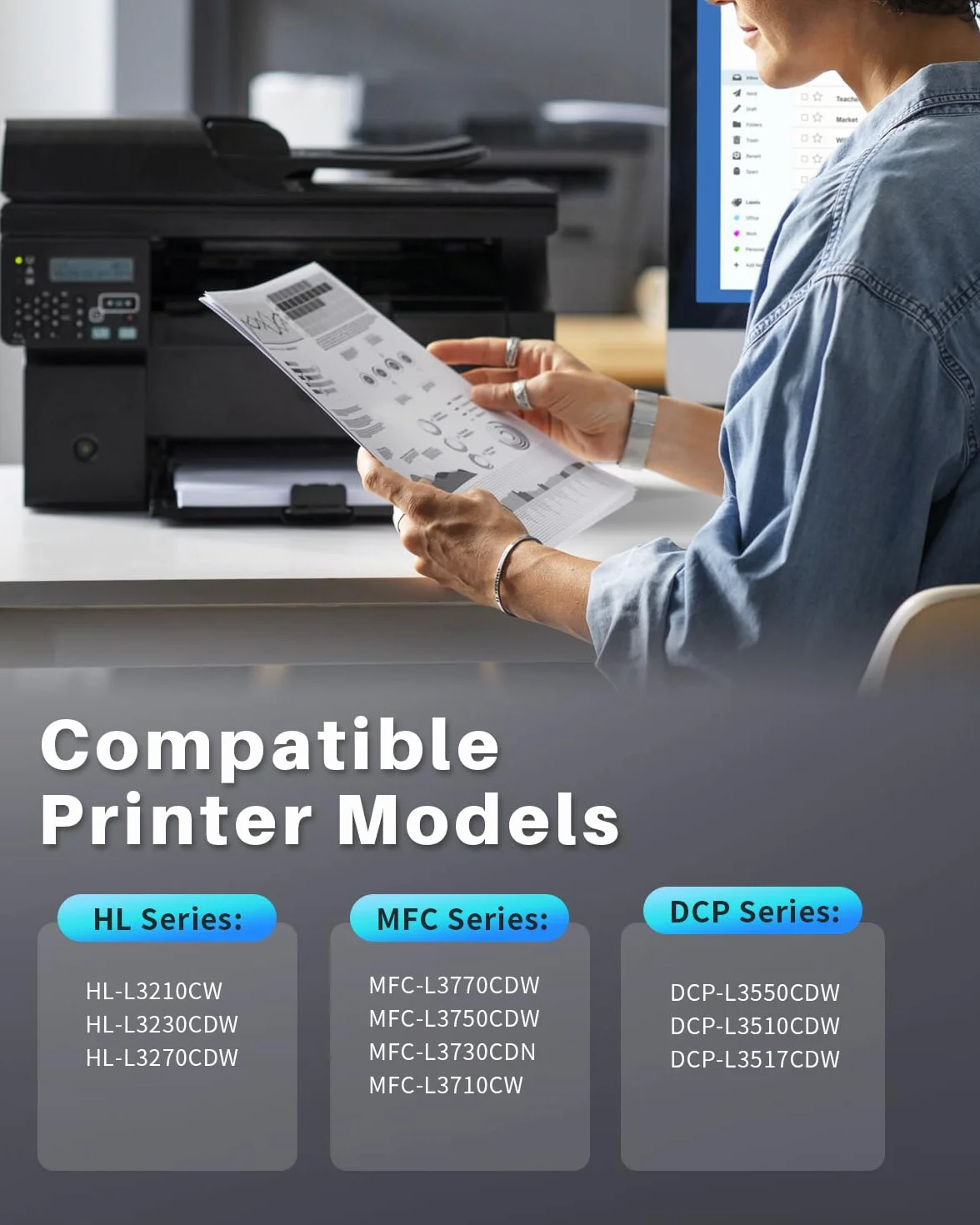 Tambour DR243CL Compatible Brother DCP-L3550CDW MFC-L3770CD 4 Pack