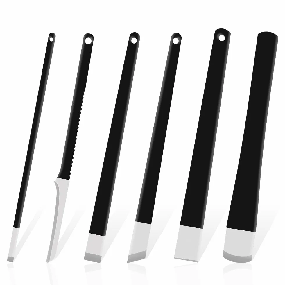 LOPHE Ensemble de 6 pièces Pédicure Outils, Kit Couteau Pédicure avec Lime en Acier Inoxydable
