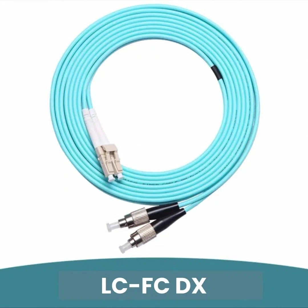 Câbles de raccordement à fibre optique LC-FC OM3 OM4 Duplex 1-100m (5m, 10pcs/OM3)
