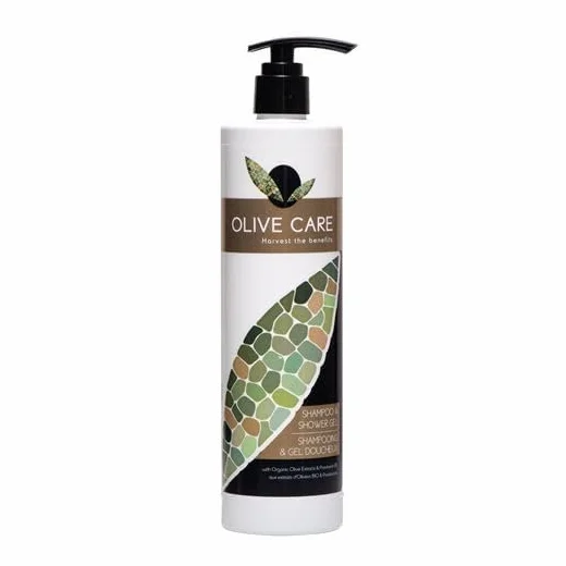 Shampooing et gel douche 2 en 1 Olive Care 400 ml pour support magnétique