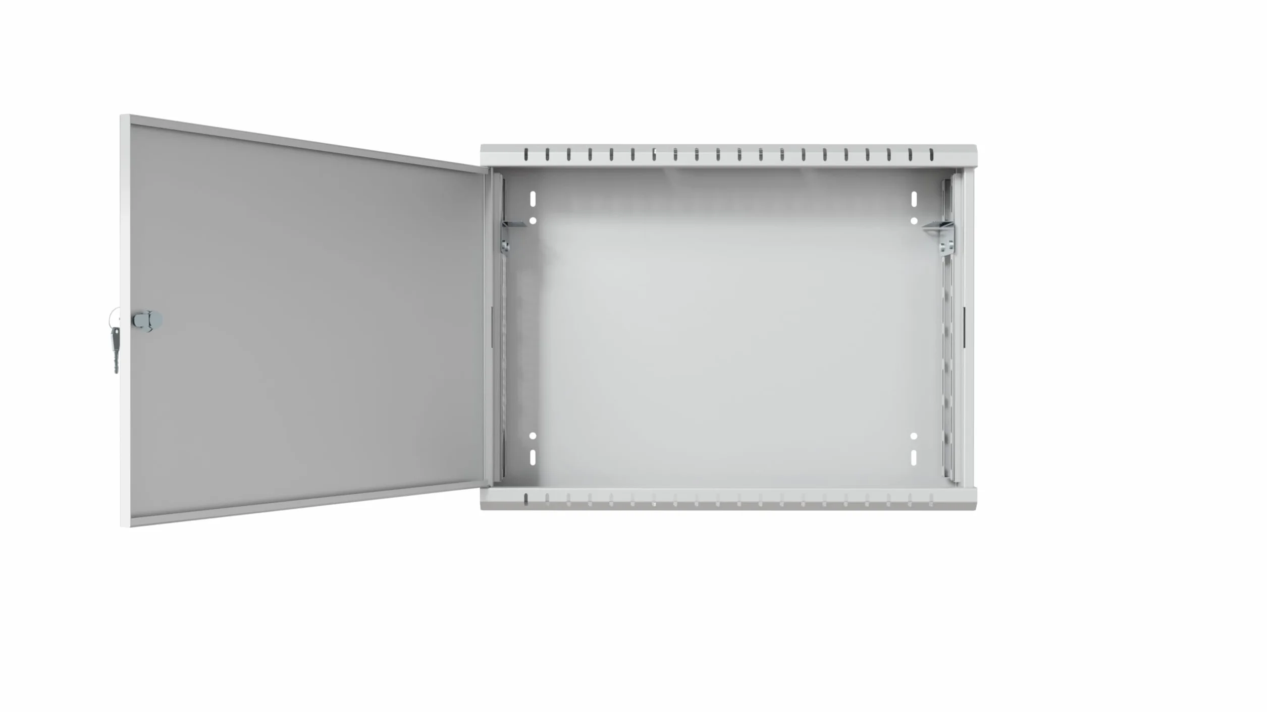 DVR CCTV Armoire Murale 2U 19 Pouces 120 mm | Baie Informatique en Acier | Bureau Informatique, NVR, Boîtier pour Caméra de Vidéosurveillance, Dimensions compactes, Réglable, Gris
