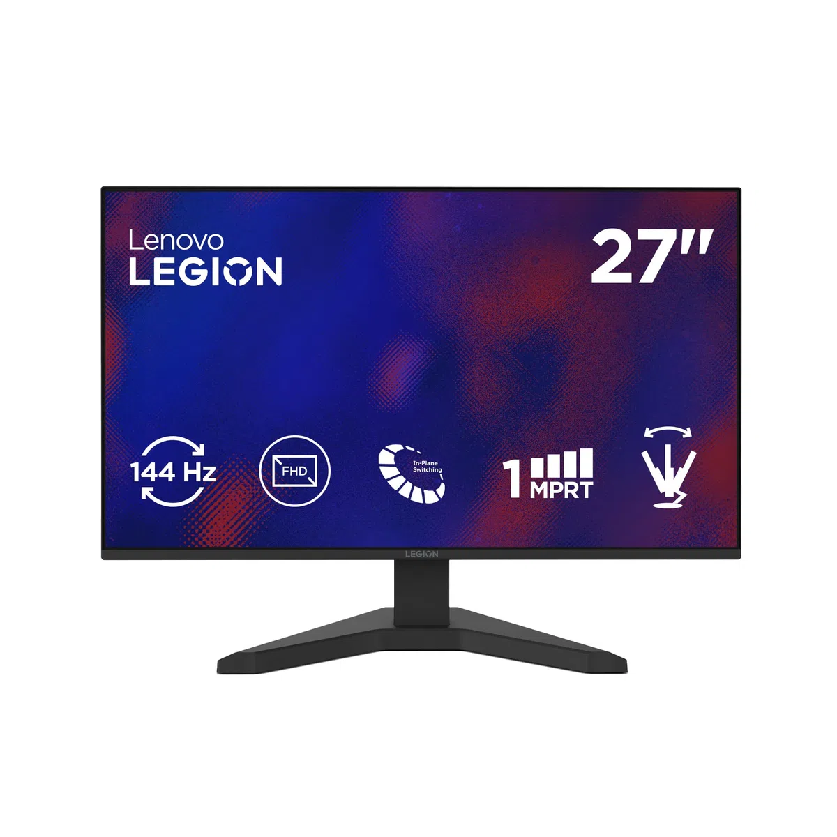 Lenovo Legion R27s - Écran 27'' FHD (1920x1080, IPS, 144 Hz, 1 ms, 1x HDMI+DP, 99% sRGB, Cable HDMI) - Noir Raven