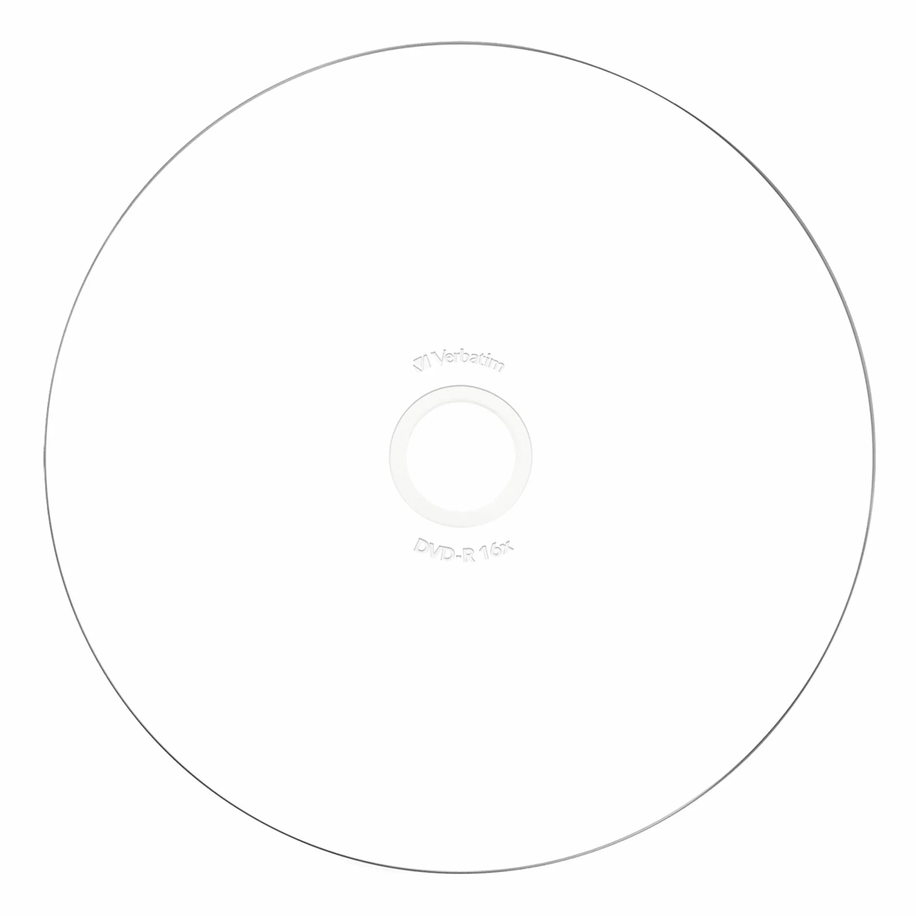 Verbatim DVD-R 16X 4.7GB Wide Print ID Brand 25 Pack