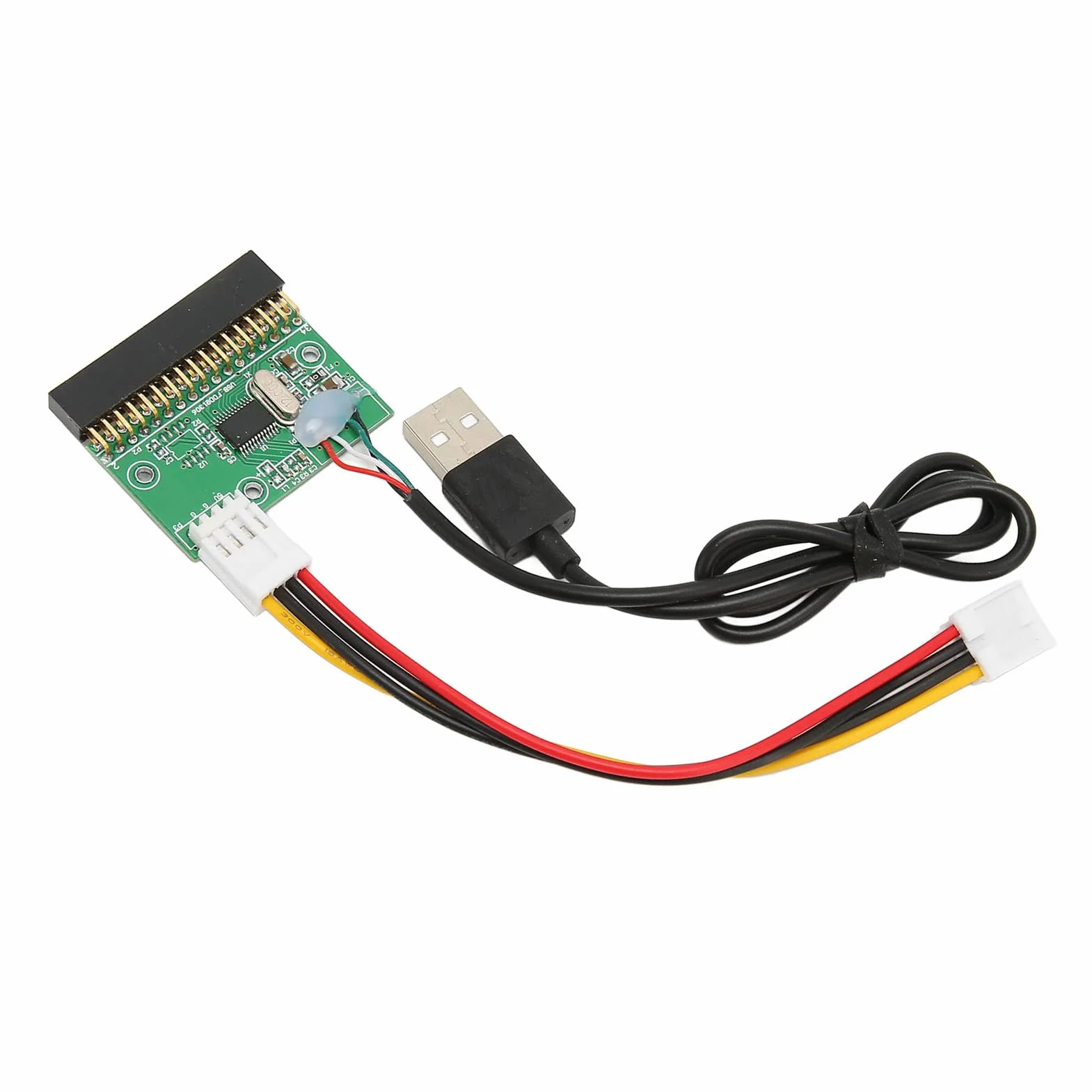Connecteur Lecteur Disquette 1,44 Mo 3,5 Pouces Adaptateur Câble 34 Broches vers USB Carte PCB 34P Plug and Play