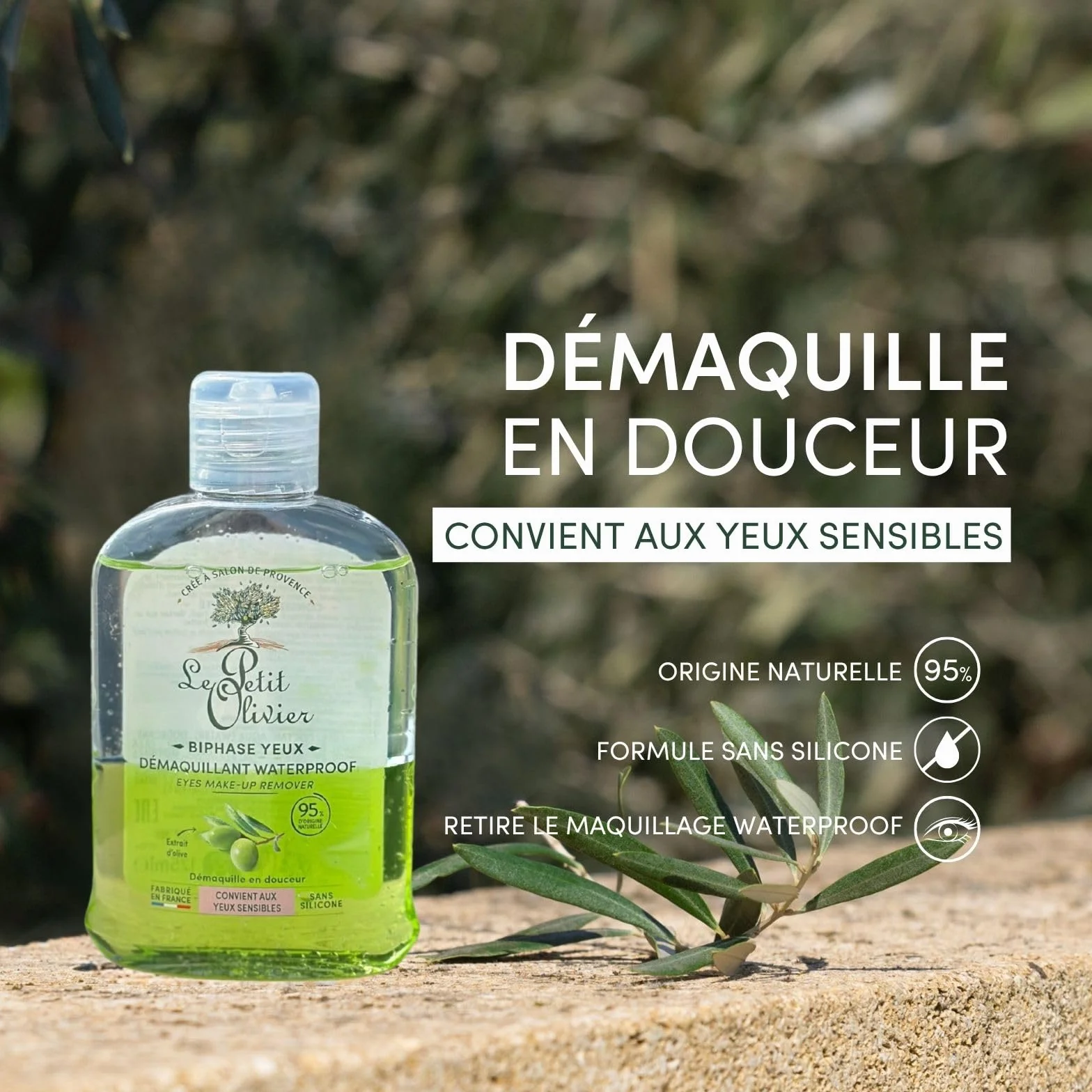 LE PETIT OLIVIER Démaquillant Yeux Waterproof Extrait d'Olive 125 ml
