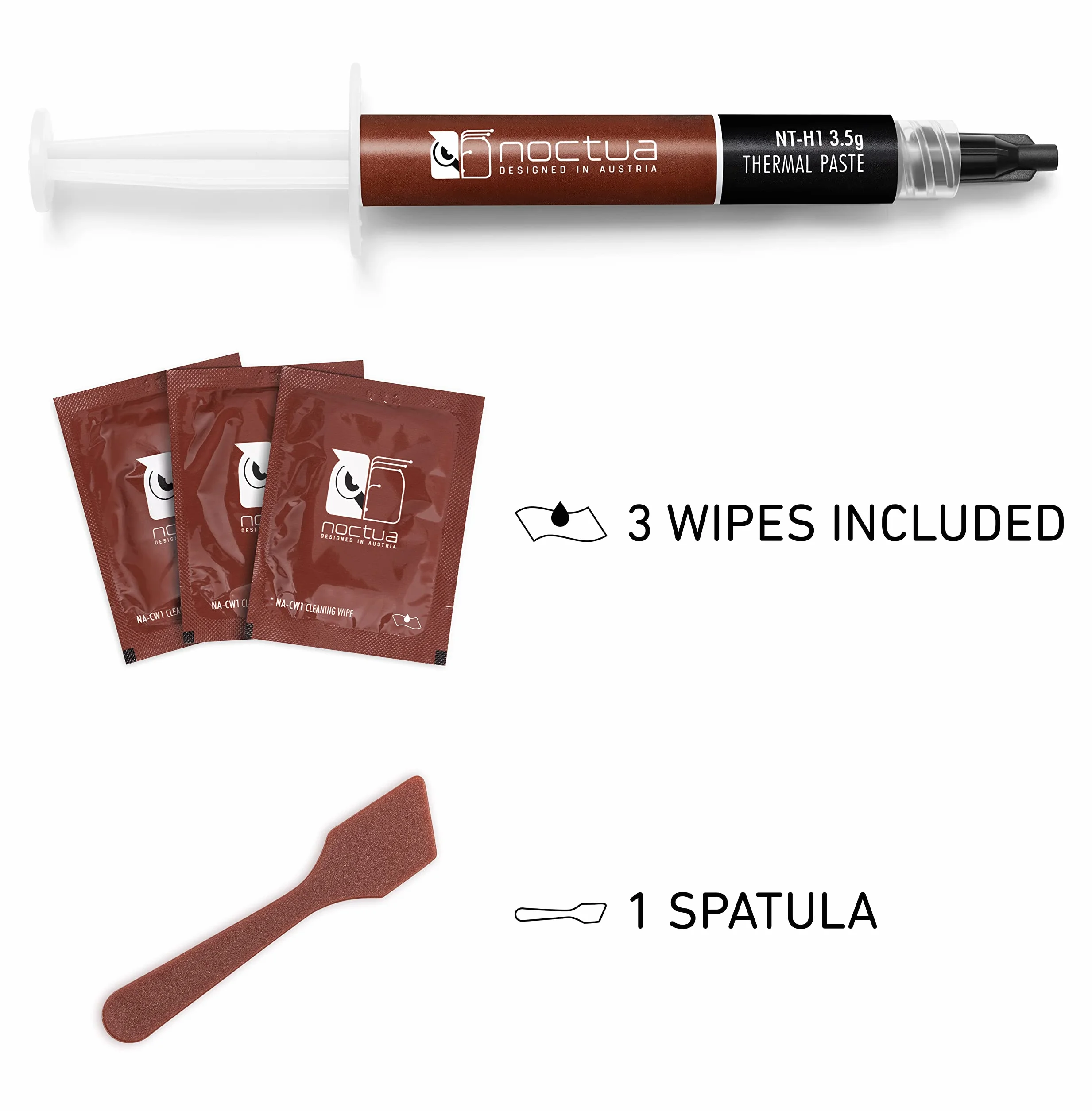 Noctua NT-H1 3,5 g SW Edition Pâte Thermique avec Spatule et Lingettes de Nettoyage