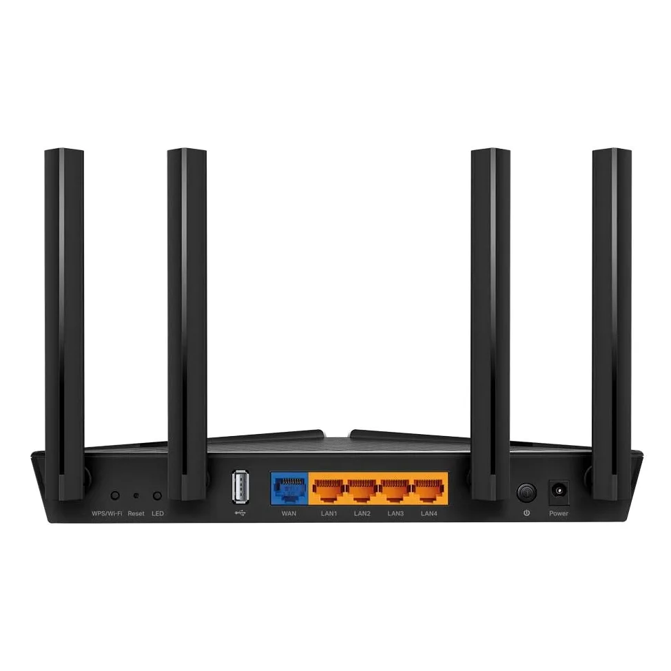 TP-Link Routeur WiFi 6 Archer AX20, Routeur WiFi bi-Bande AX 1800 Mbps, 4 Ports LAN gigabits, 1 Port WAN Gigabit, Port USB 2.0, 4 Antennes à Haute Performance, Contrôle Parental, Configuration Facile