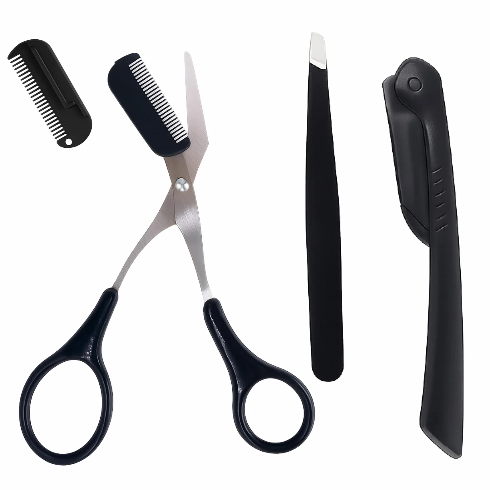 Ciseaux Sourcils Professionnels de Précision avec Peigne