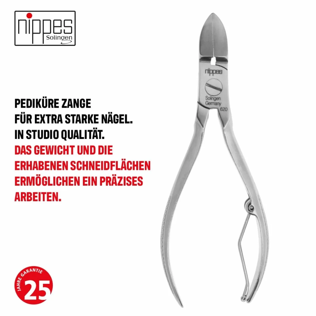 Nippes Solingen Pince à pédicure en acier inoxydable nickelé 13 cm