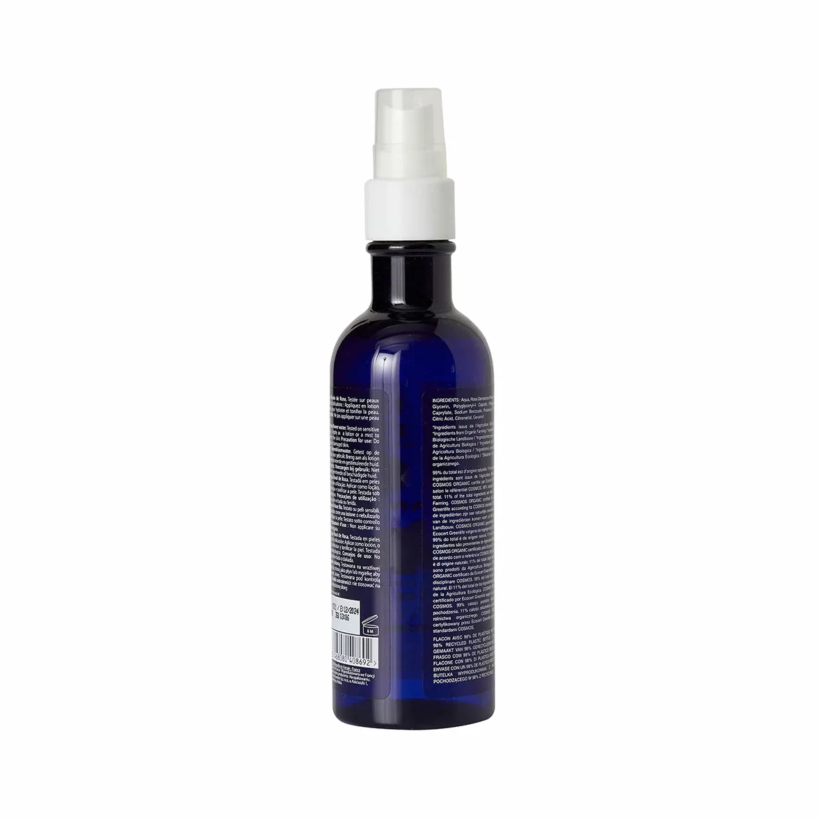 Corine de Farme Eau de Rose Bio Soin Démaquillant Hydratant Anti-Rougeurs Peaux Sensibles 200 ML