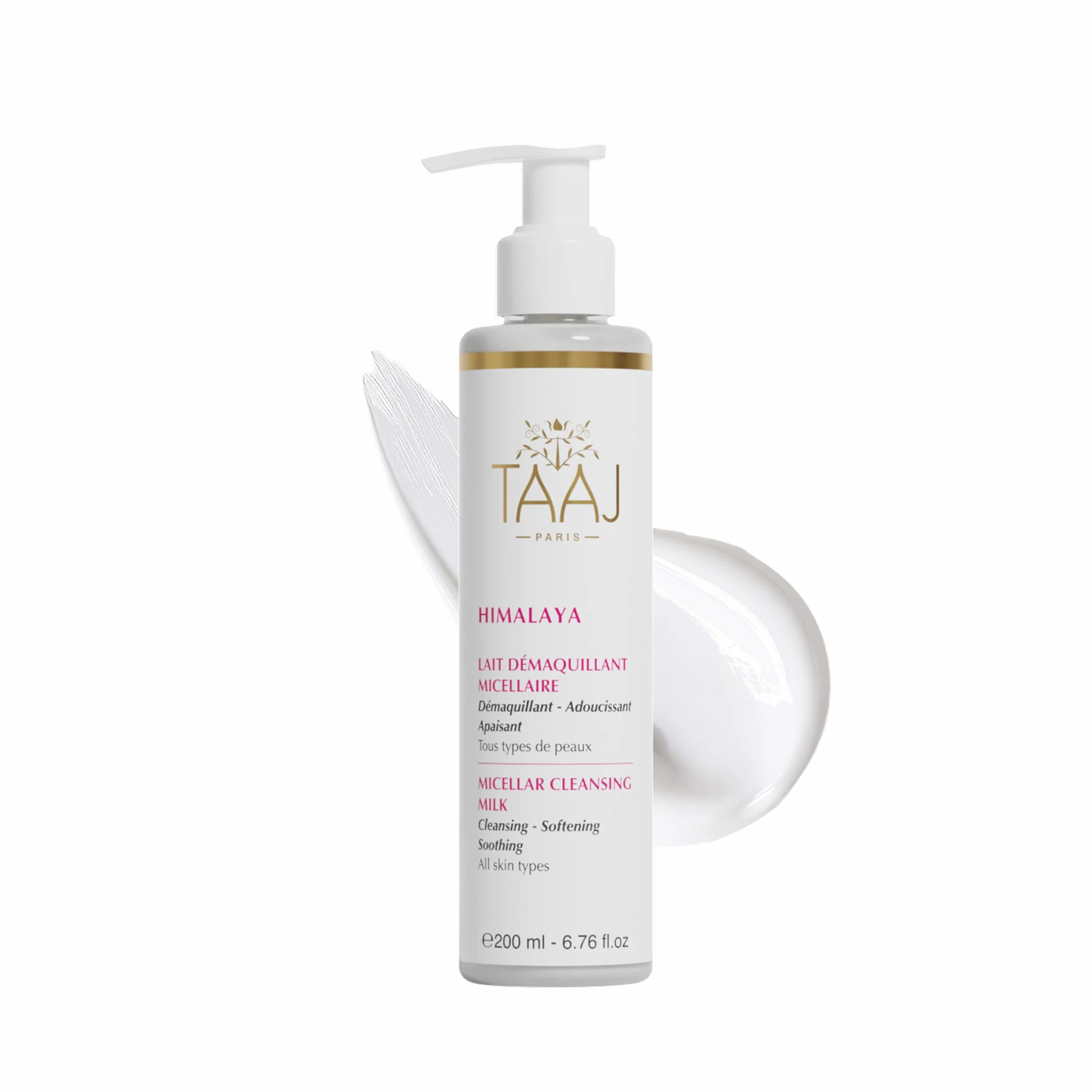 Hymalaya Lait Démaquillant Micellaire 200 ml Vegan Fabriqué en France