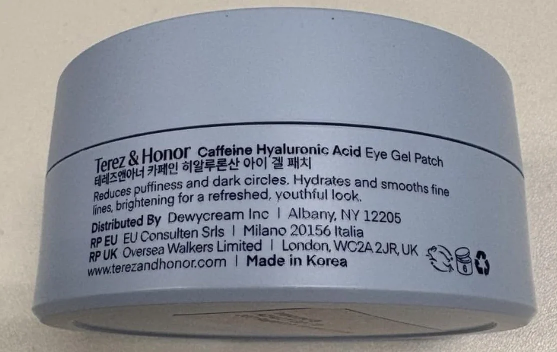 Skincare Coréen Patchs Yeux Anti-Poches Rides Acide Hyaluronique Niacinamide Caféine 30 Paires