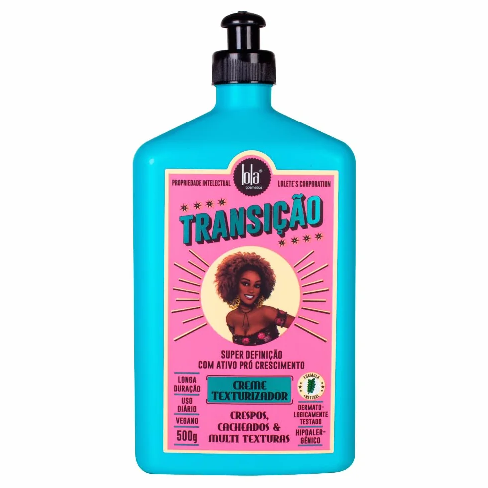 Lola Cosmetics Crème Coiffante Transicão Définit les Boucles Hydratation Profonde 500 ml