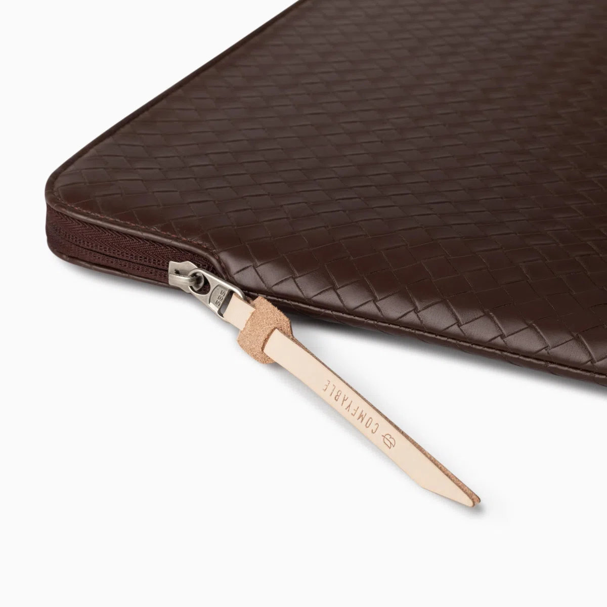 Comfyable Housse tissée pour ordinateur portable compatible avec MacBook Air 13" M5 M4 M3 M2, MacBook Pro/Neo 13", étui de voyage en similicuir pour homme et femme, marron moka