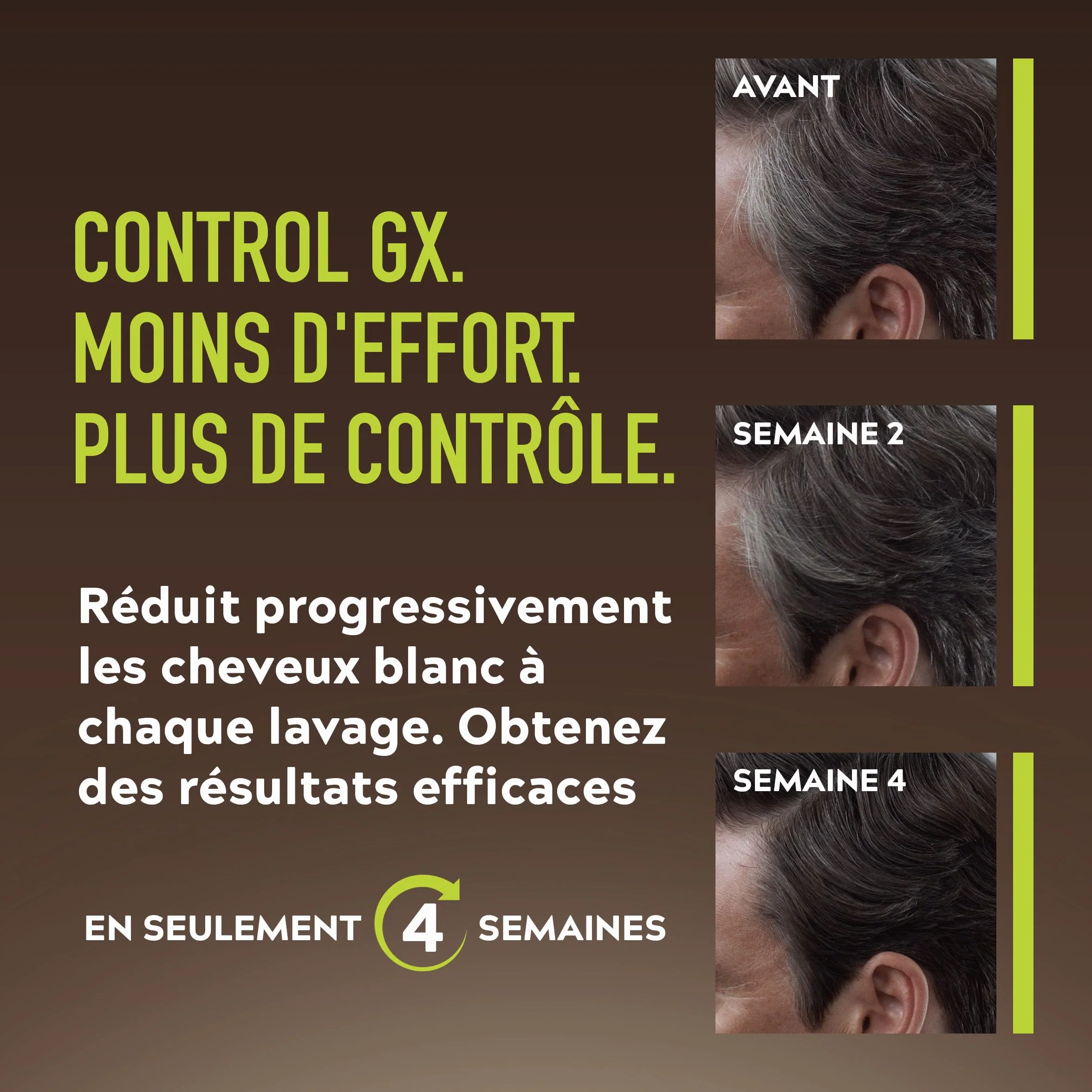 Just For Men Control GX Shampooing colorant homme cheveux gris 118 ml