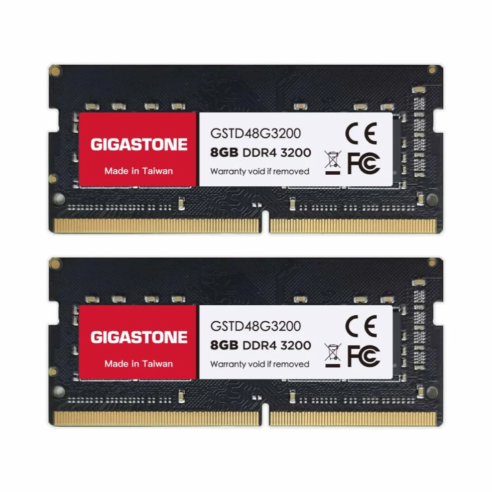 GIGASTONE 16Go Kit(2x8Go) DDR4 3200MHz SODIMM 260pin Mémoire pour Portable