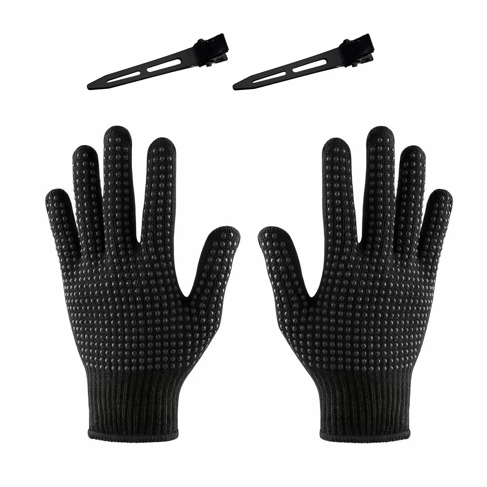Gants Anti Chaleur Résistants à la Chaleur Professionnels pour Coiffer les Cheveux, Fer à Friser et Lisseur