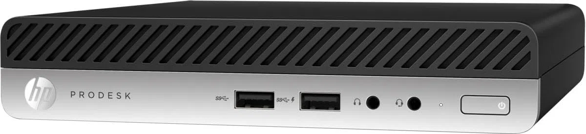 HP ProDesk 400 G3 Mini Ordinateur de Bureau, Intel Core i5-7500T, 8 Go de RAM, 256 Go de SSD, WiFi, Bluetooth, Clavier américain (QWERTY), Windows 11 Pro (reconditionné)