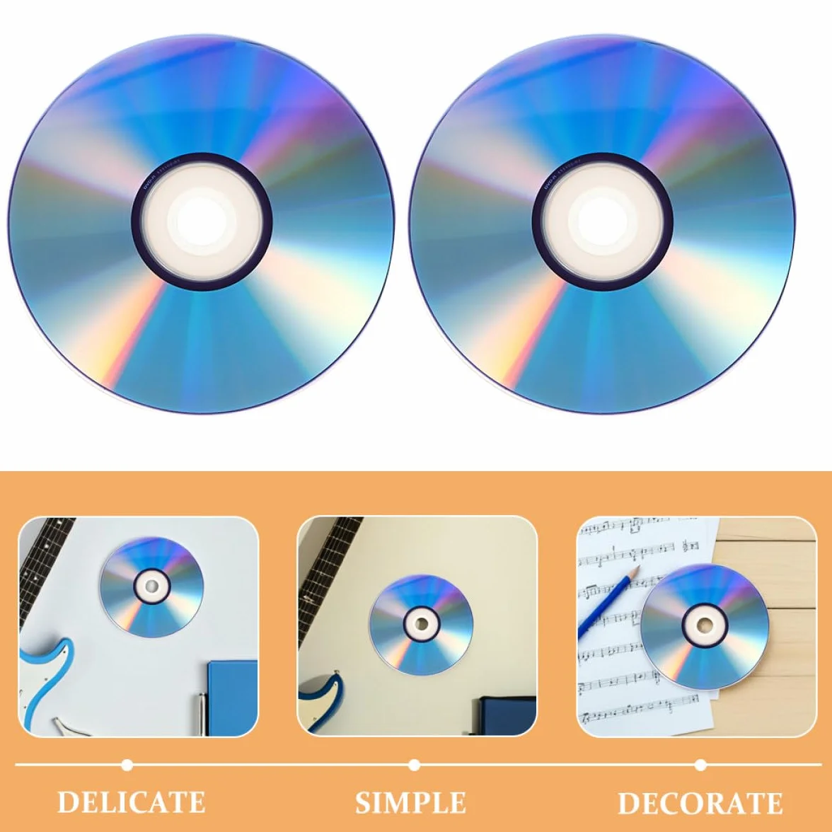 Hemobllo Sets de Disques DVD Vierges Enregistrables Haute Capacité Lot de 2 avec Boîtier Jewel Case