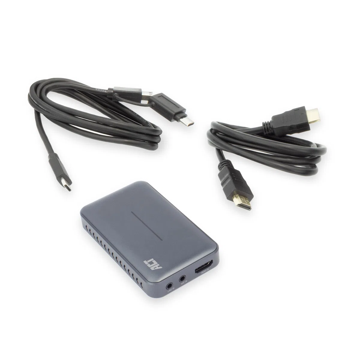 ACT Carte de Capture vidéo, 4K HDMI Loop-Out, HDMI Capture Card avec USB Type-C, Carte d'enregistrement vidéo Audio vidéo pour Streaming, Jeux PS5/Xbox/Switch/Twitch/YouTube/OBS - AC7600